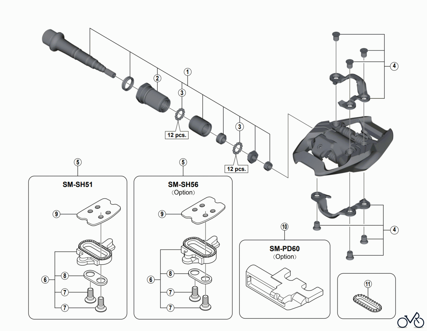 Shimano PD Pedal - Pedale PD-M8020 DEORE XT SPD Pedals