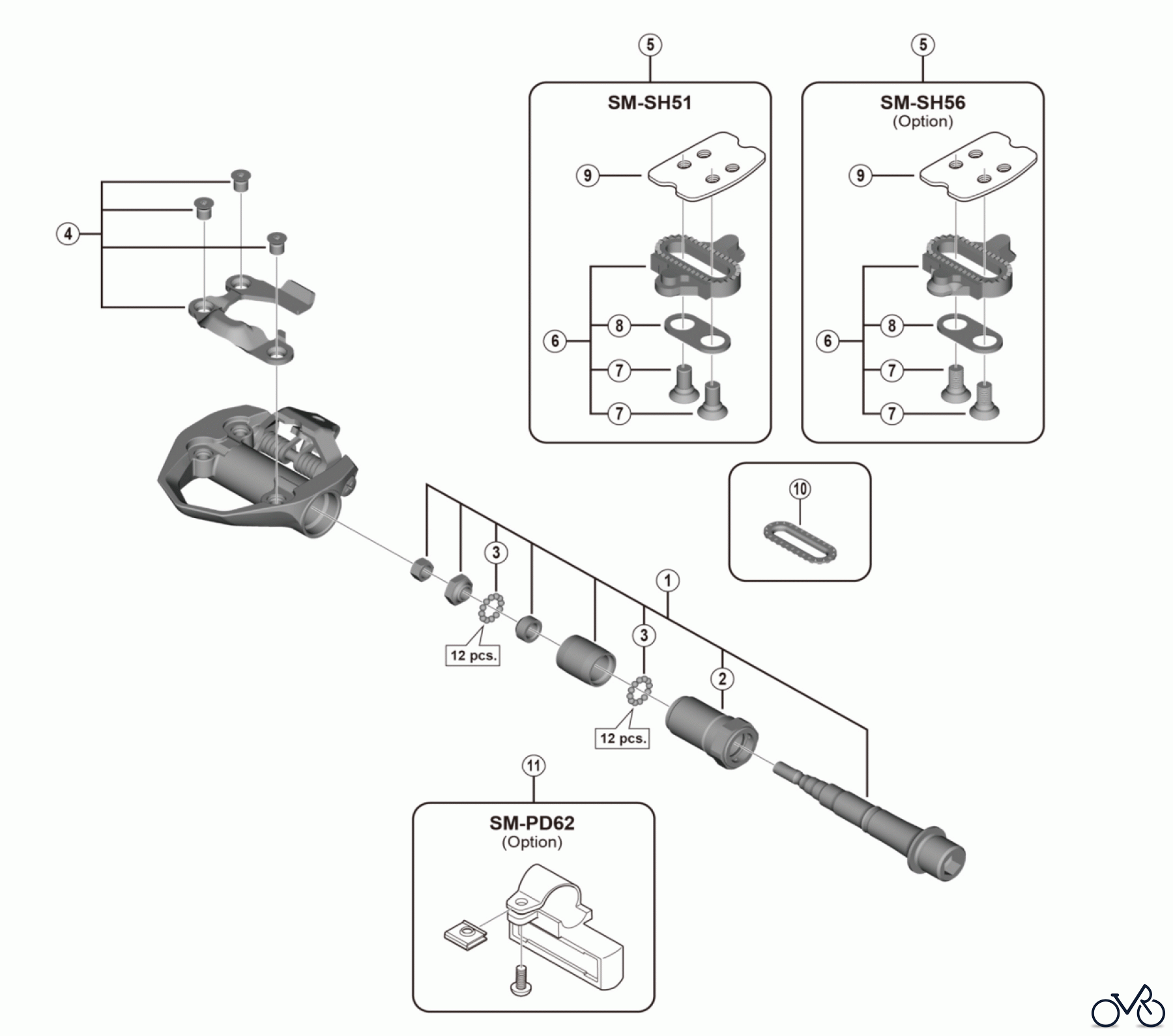Shimano PD Pedal - Pedale PD-ES600 SPD Pedals