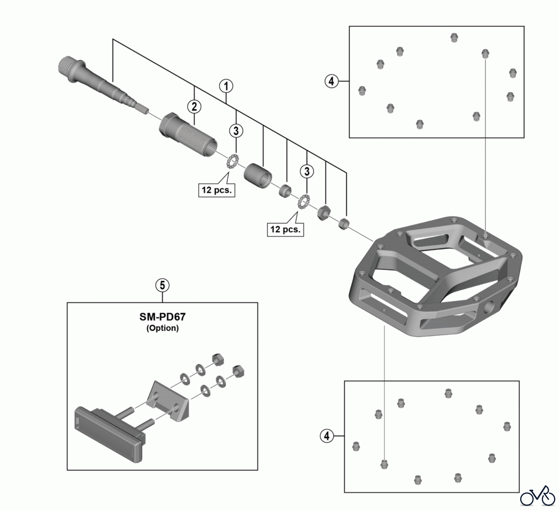 Shimano PD Pedal - Pedale PD-M8040 DEORE XT Pedals (Flachpedal)
