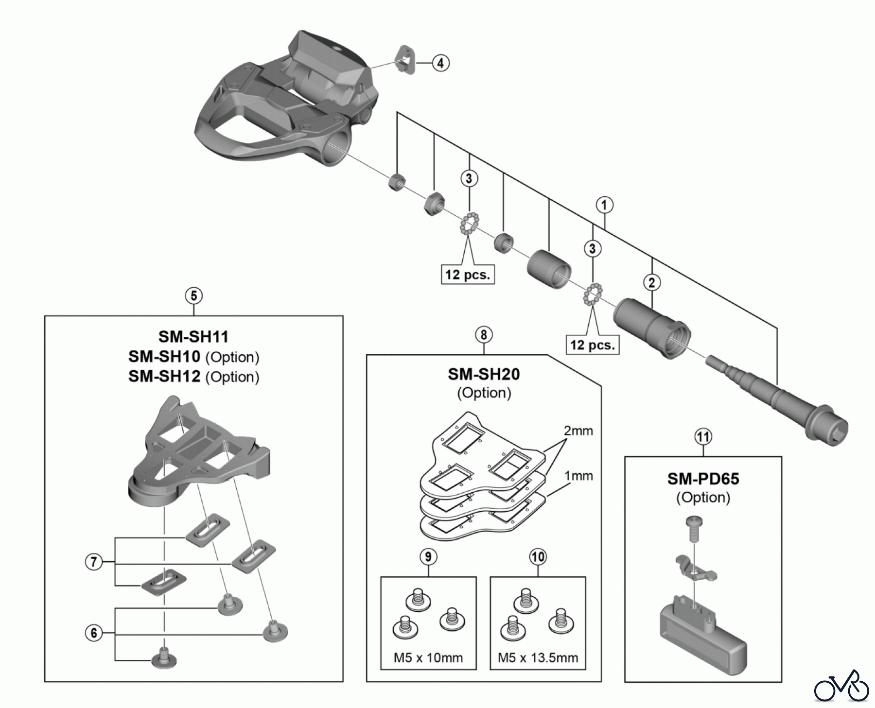 Shimano PD Pedal - Pedale PD-R7000 SHIMANO 105 SPD-SL Pedals