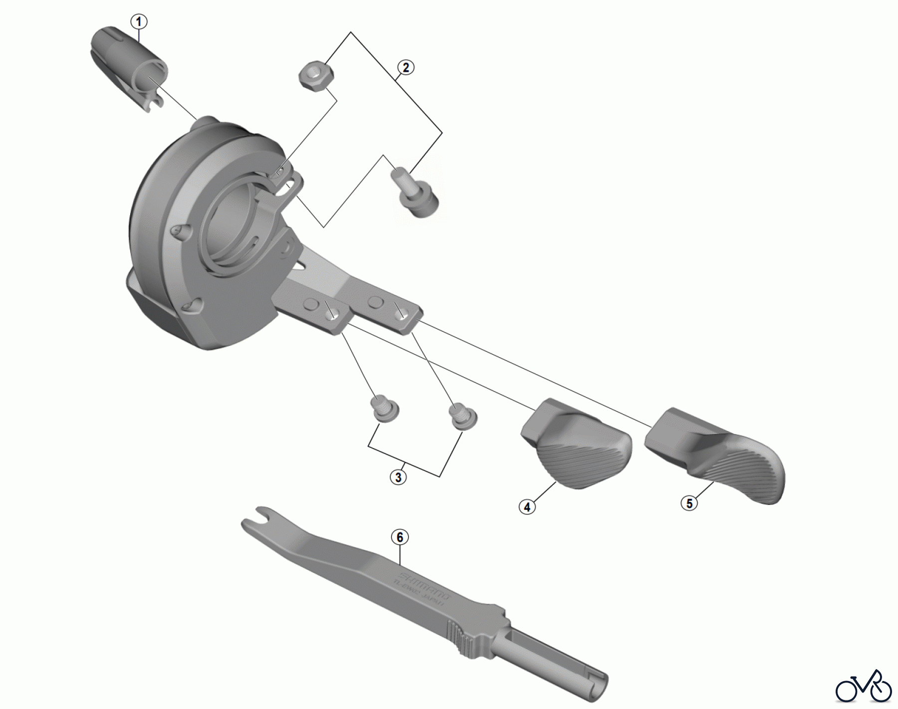 Shimano SW Switch - Schalter SW-M8050 DEORE XT Shifting Switch (2x11-speed)