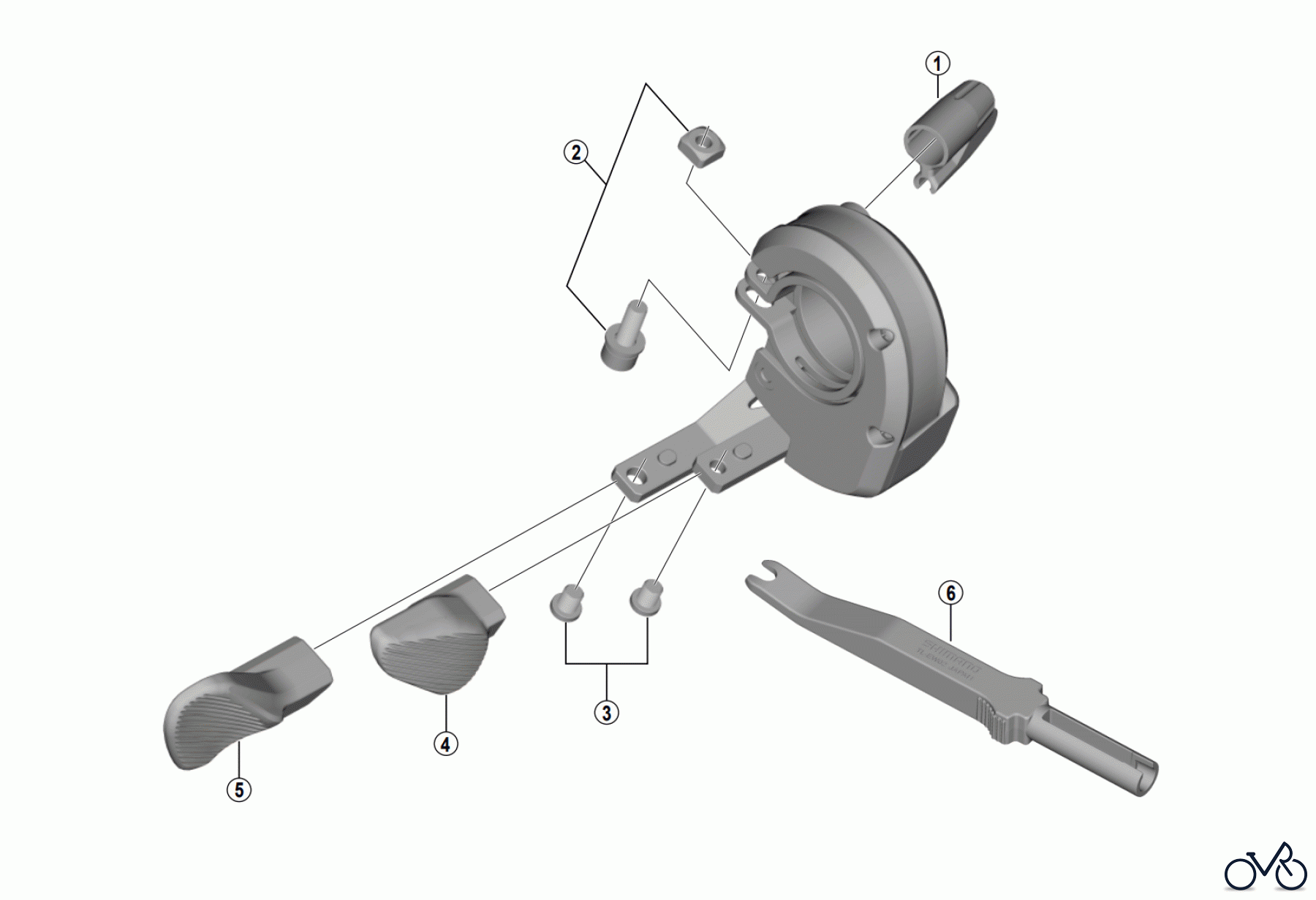 Shimano SW Switch - Schalter SW-E8000-L Switch Unit for Assist