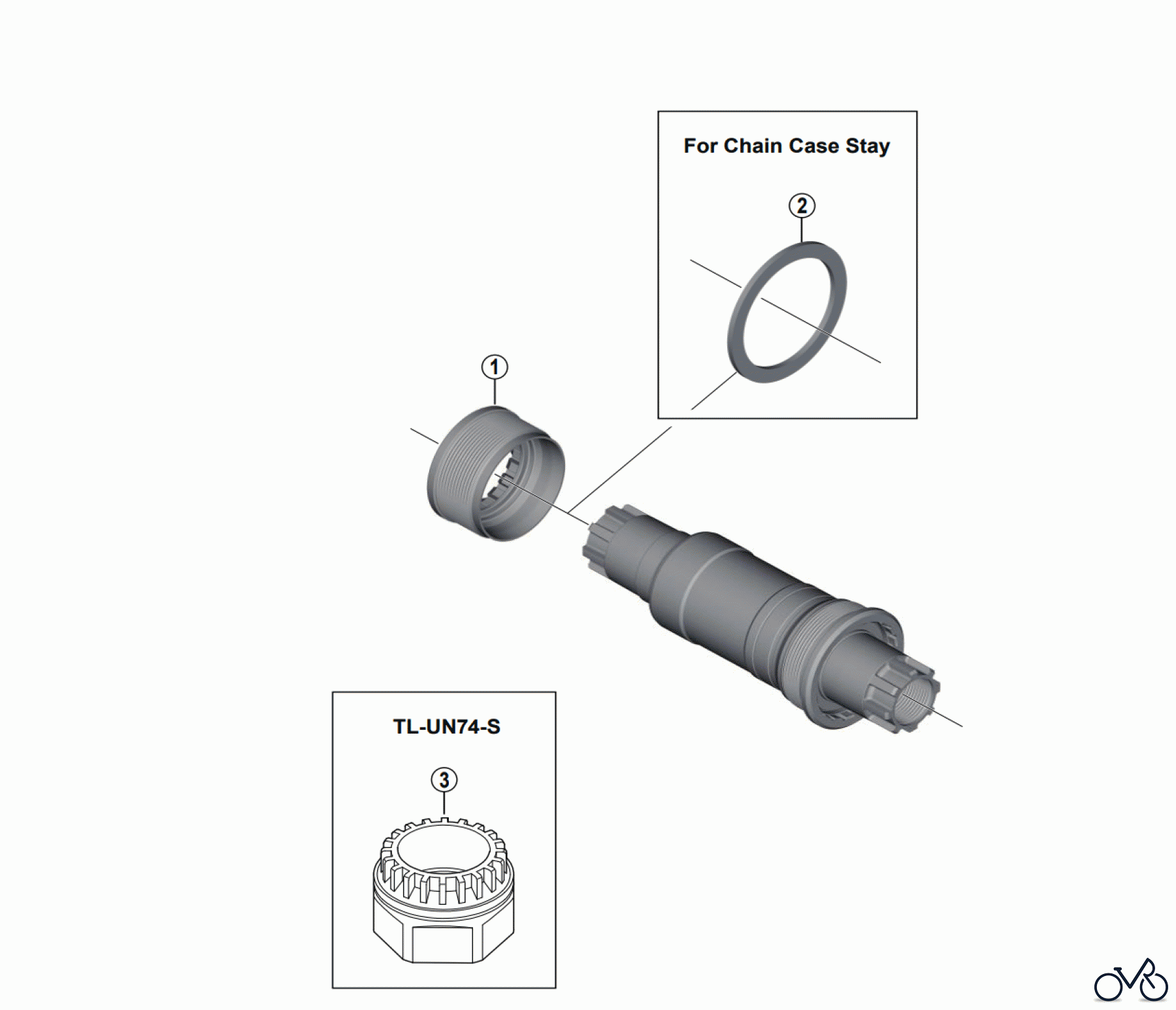 Shimano BB Bottom Bracket- Tretlager BB-ES300 Bottom Bracket Assembly