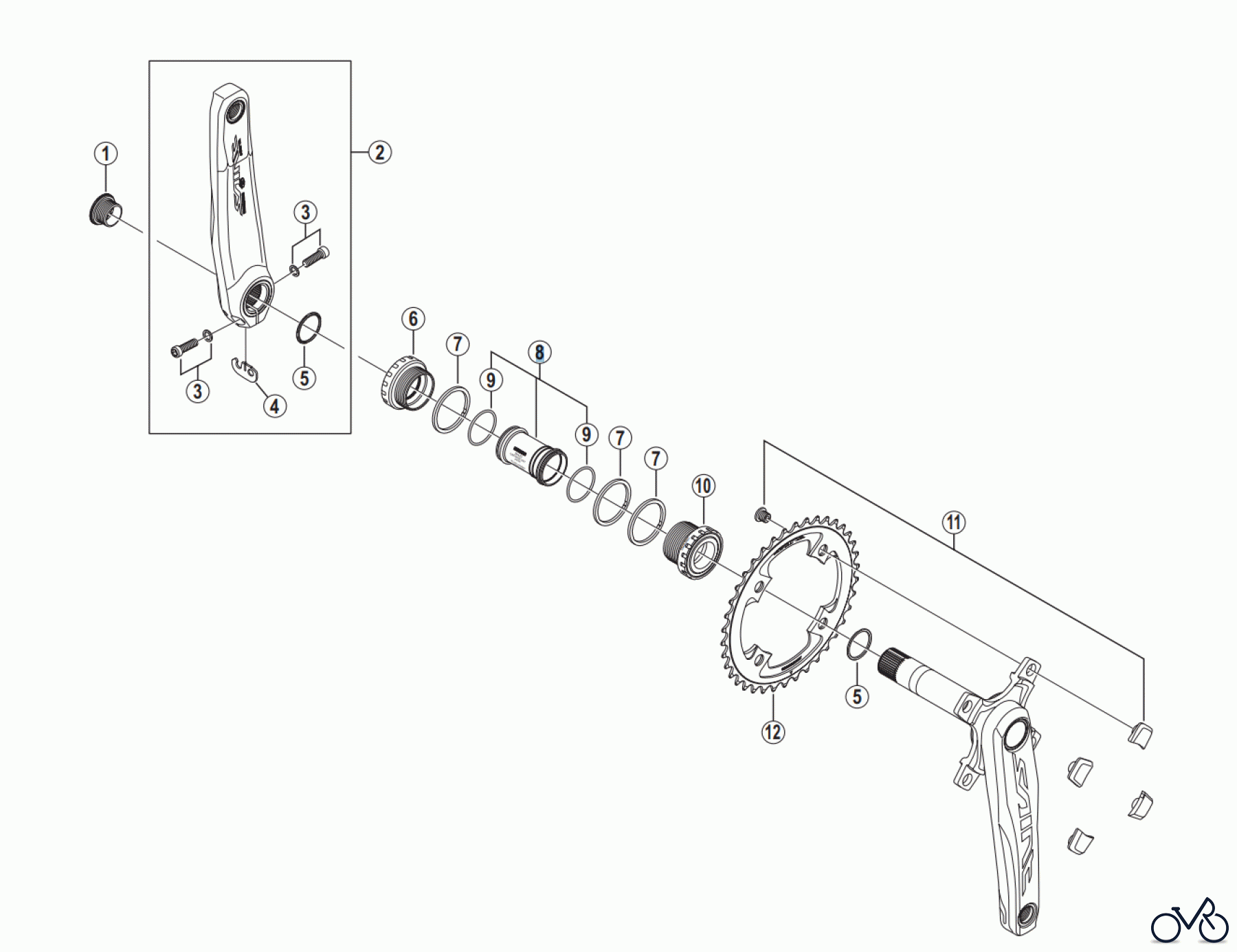 Shimano FC Front Chainwheel - Kurbelsatz, Vorderes Kettenblatt FC-M820 SAINT Front Chainwheel