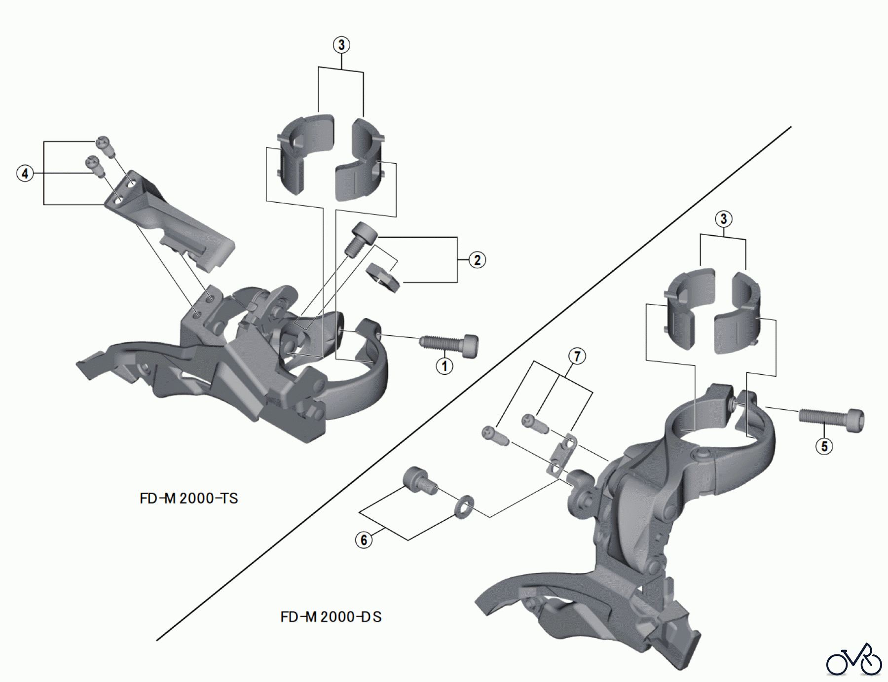 Shimano FD Front Derailleur - Umwerfer FD-M2000 ALTUS Front Derailleur