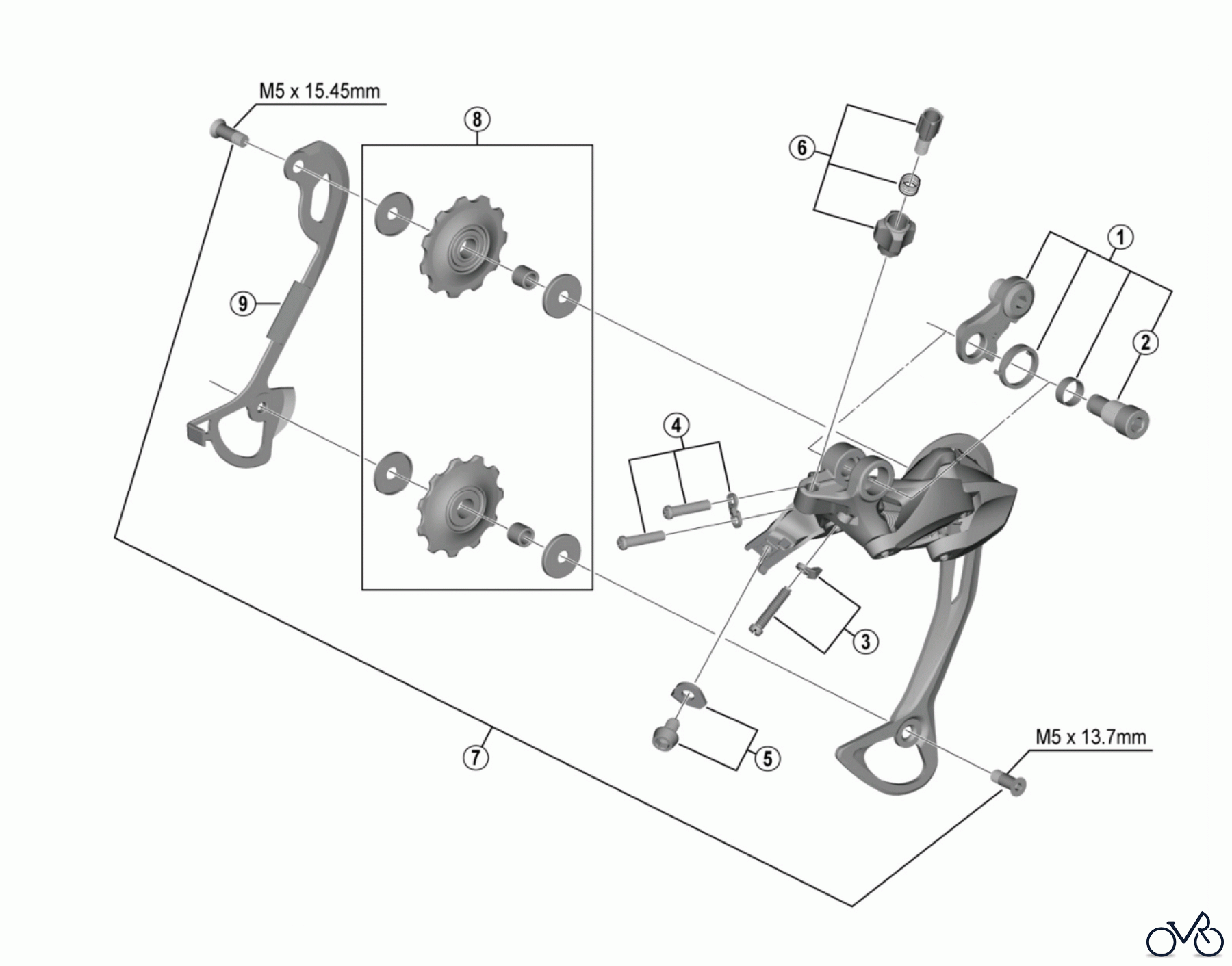 Shimano RD Rear Derailleur - Schaltwerk RD-M3000 ACERA Rear Derailleu