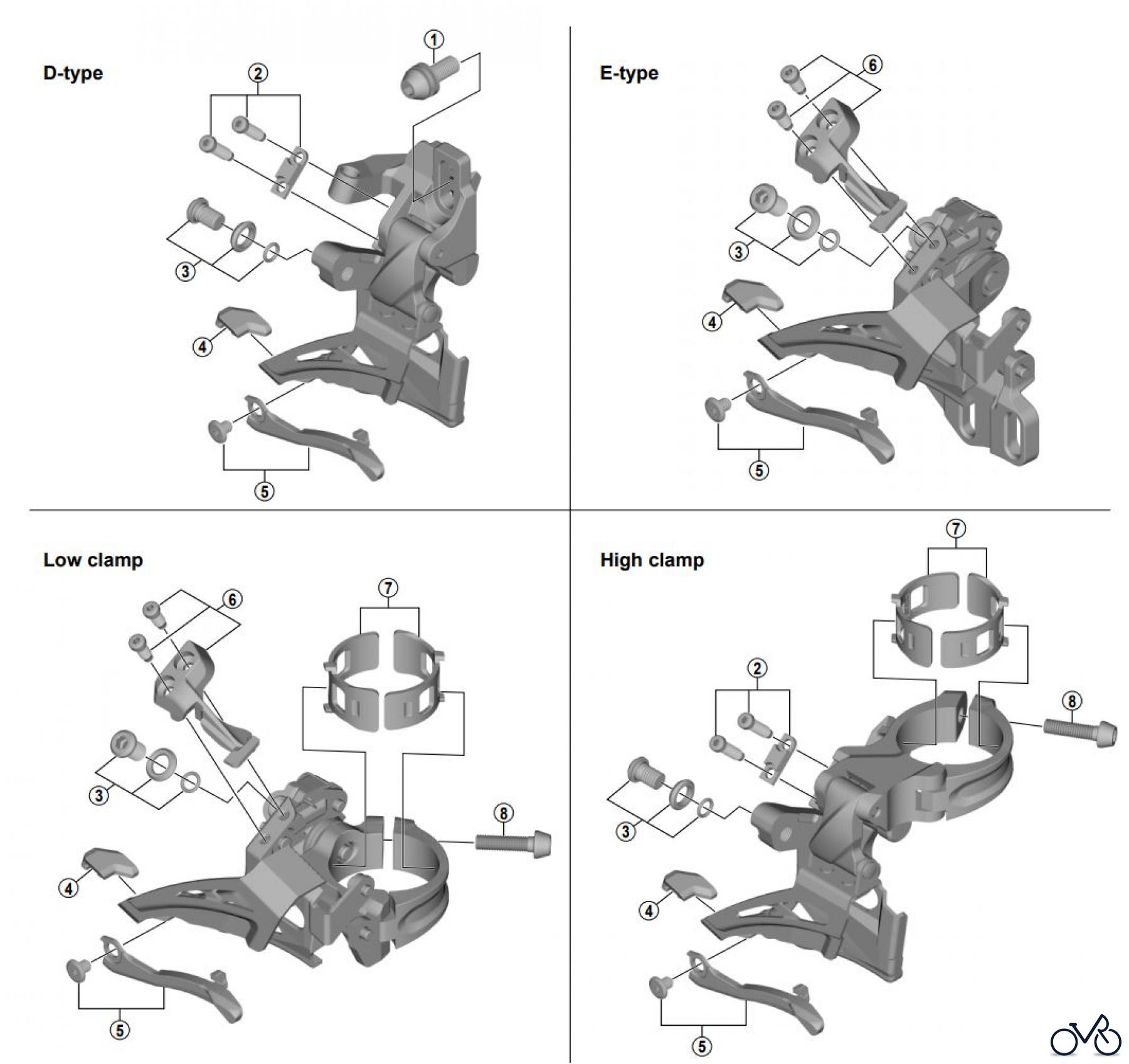 Shimano FD Front Derailleur - Umwerfer FD-M7025 SLX Front Derailleur (2x11-speed)