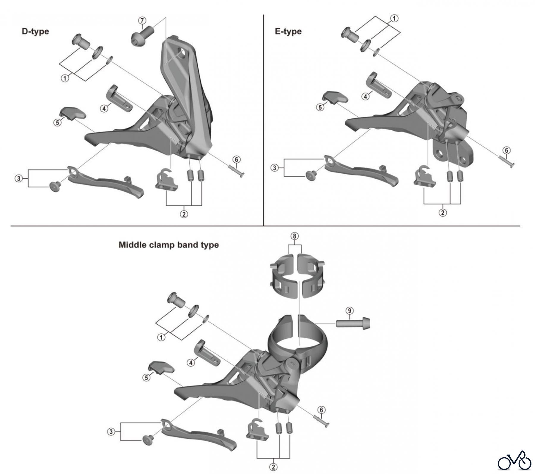 Shimano FD Front Derailleur - Umwerfer FD-M9100 XTR SIDE SWING Front Derailleur