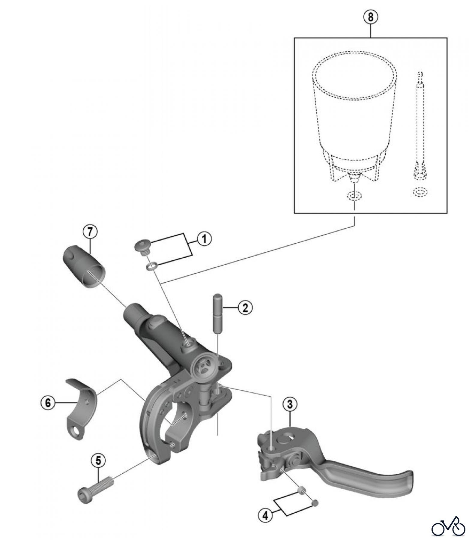 Shimano BL Brake Lever - Bremshebel BL-MT500 Brake Lever