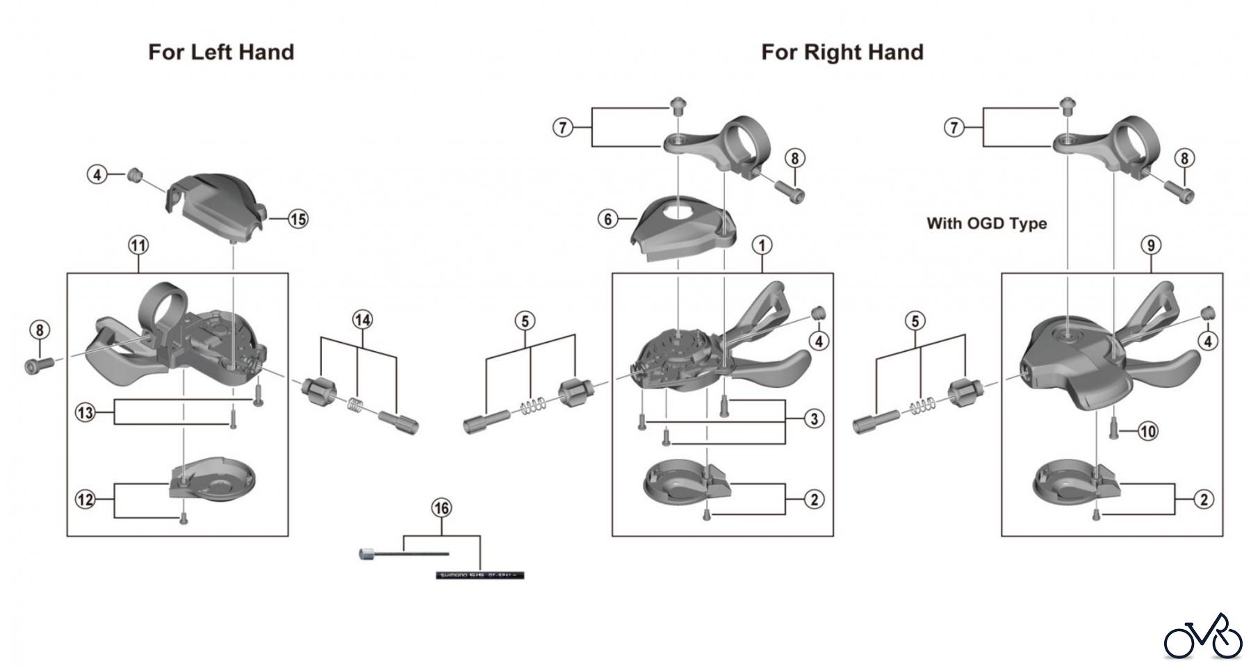 Shimano SL Shift Lever - Schalthebel SL-M5100 DEORE Shifting Lever