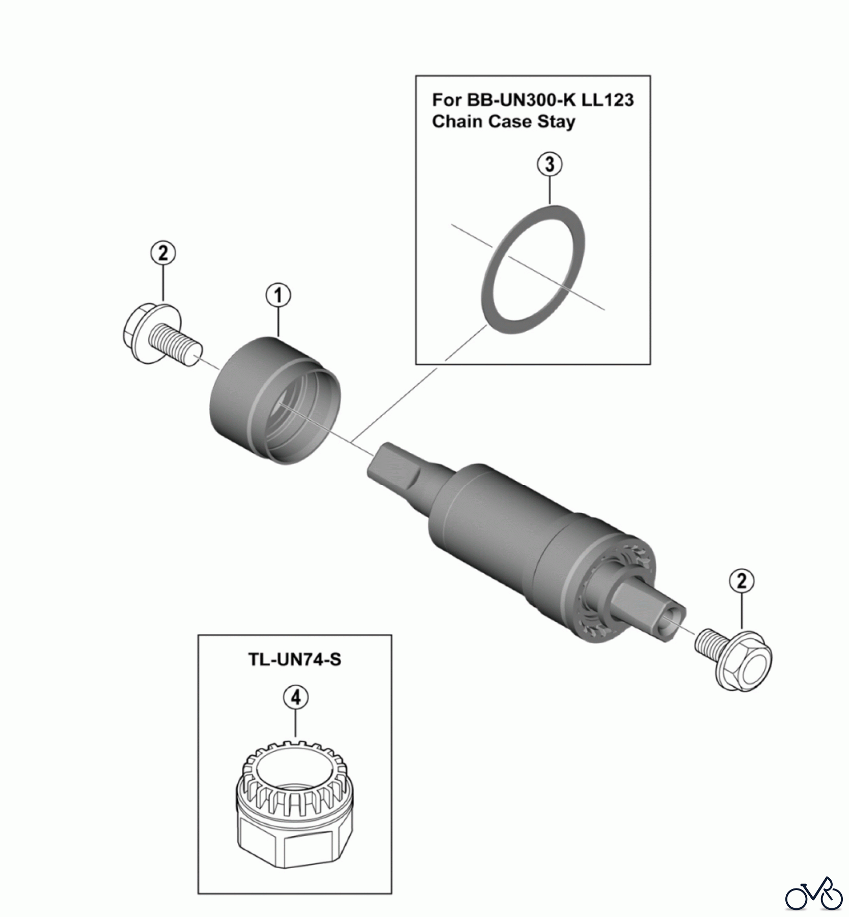 Shimano BB Bottom Bracket- Tretlager BB-UN300 Innenlager