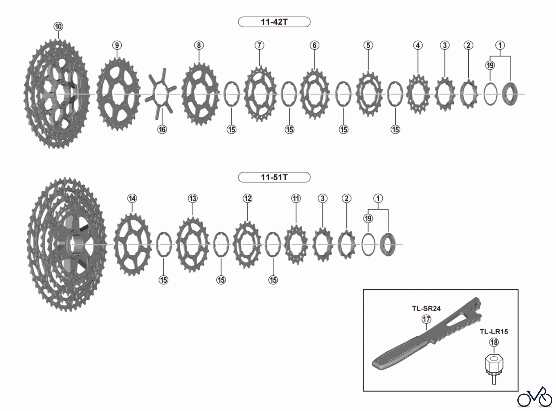 Shimano CS Cassette / Zahnkranz CS-M5100 (11-speed) DEORE Cassette Sprocket