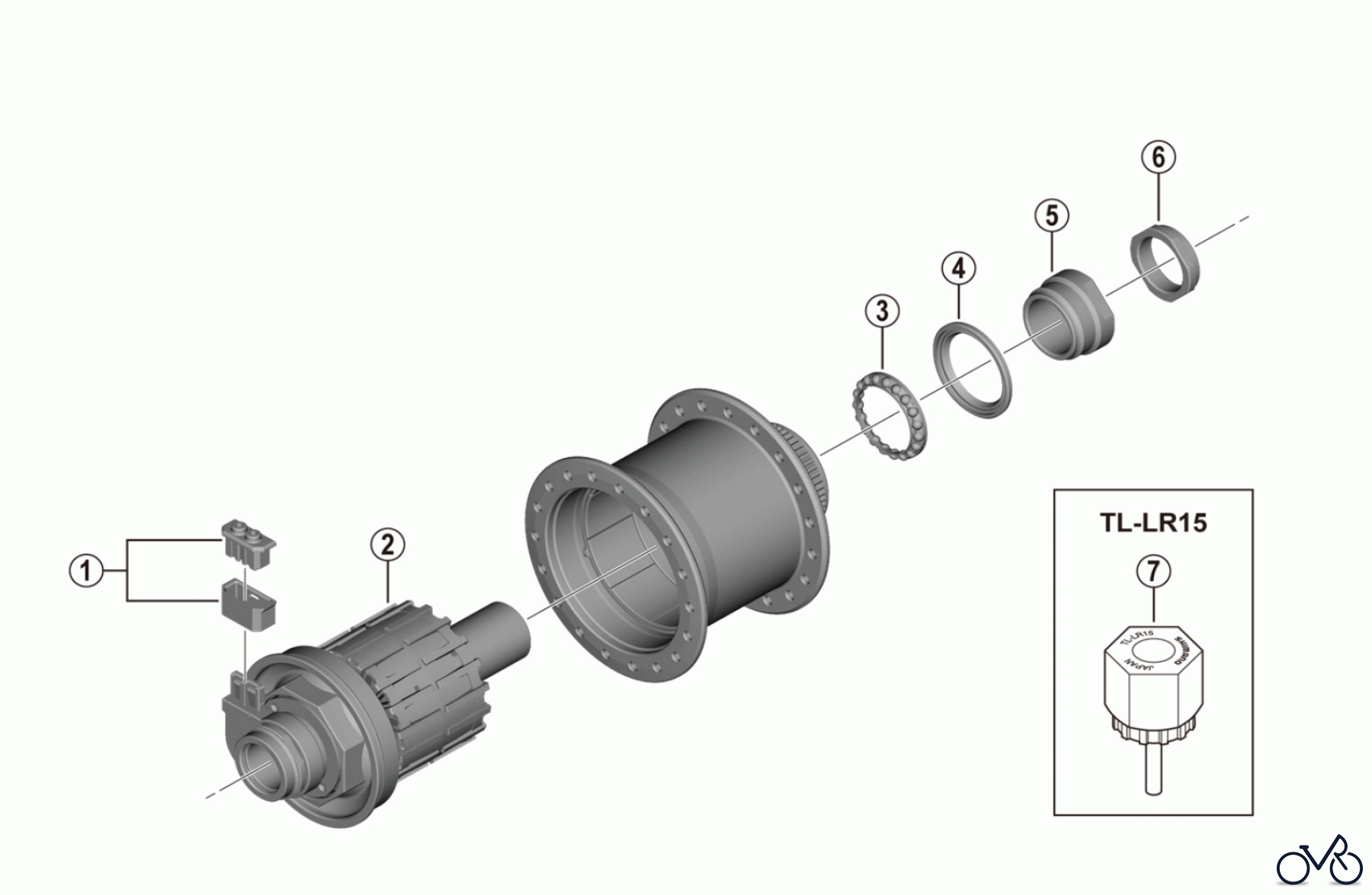 Shimano DH Dynamo Hub - Nabendynamo DH-UR708-3D 6V-3W / Disc Brake Compatible