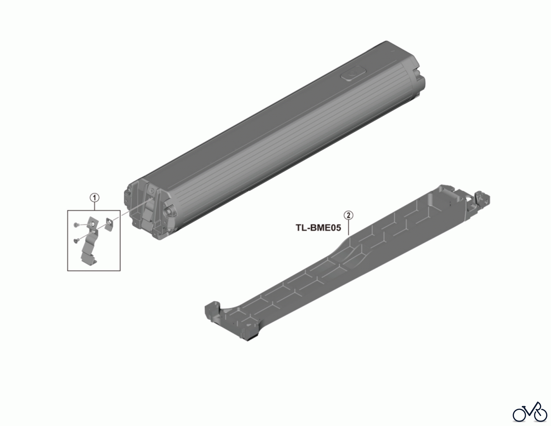 Shimano SM Smallparts - Kleinteile, RT, BT, BB, CD BT-E8035-L Akku SHIMANO STEPS Rahmen/Integriert 14Ah, 504 Wh