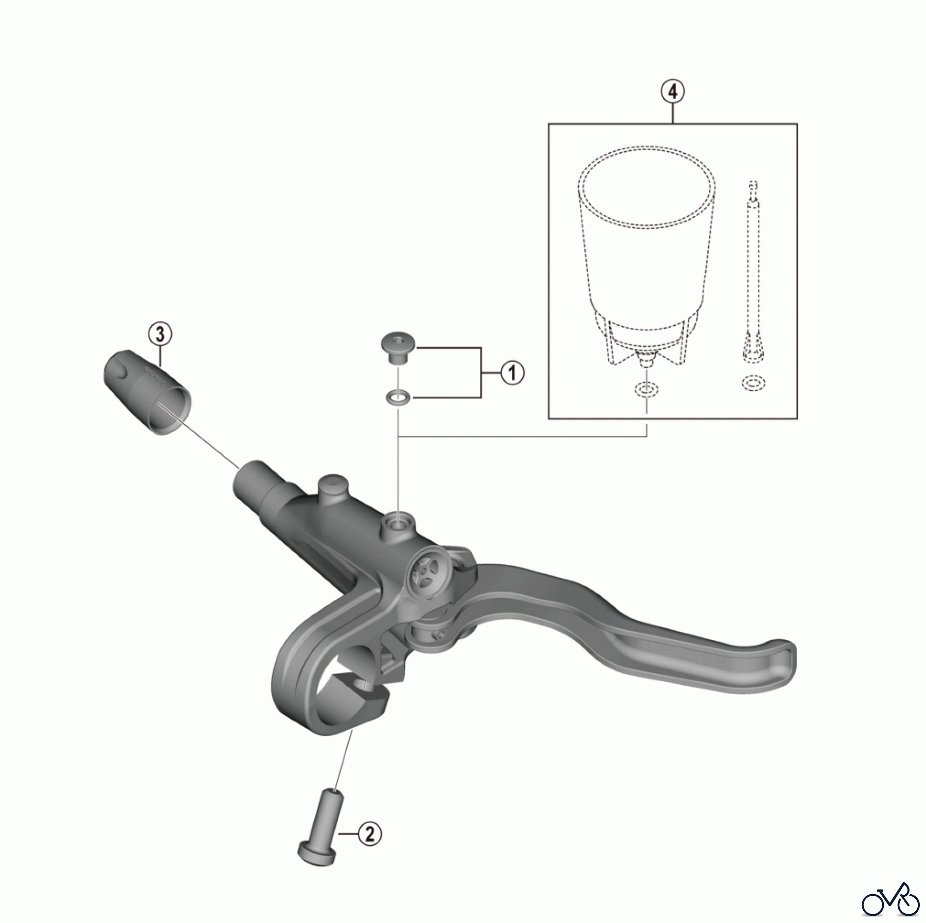 Shimano BL Brake Lever - Bremshebel BL-MT402-3A