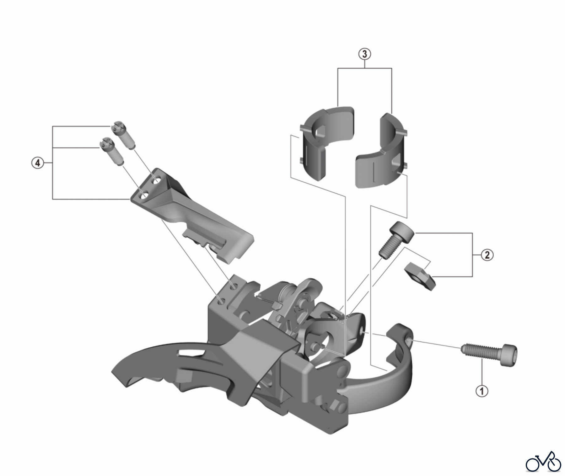 Shimano FD Front Derailleur - Umwerfer FD-M2020-TS ALTUS Front Derailleur (2x9-speed)
