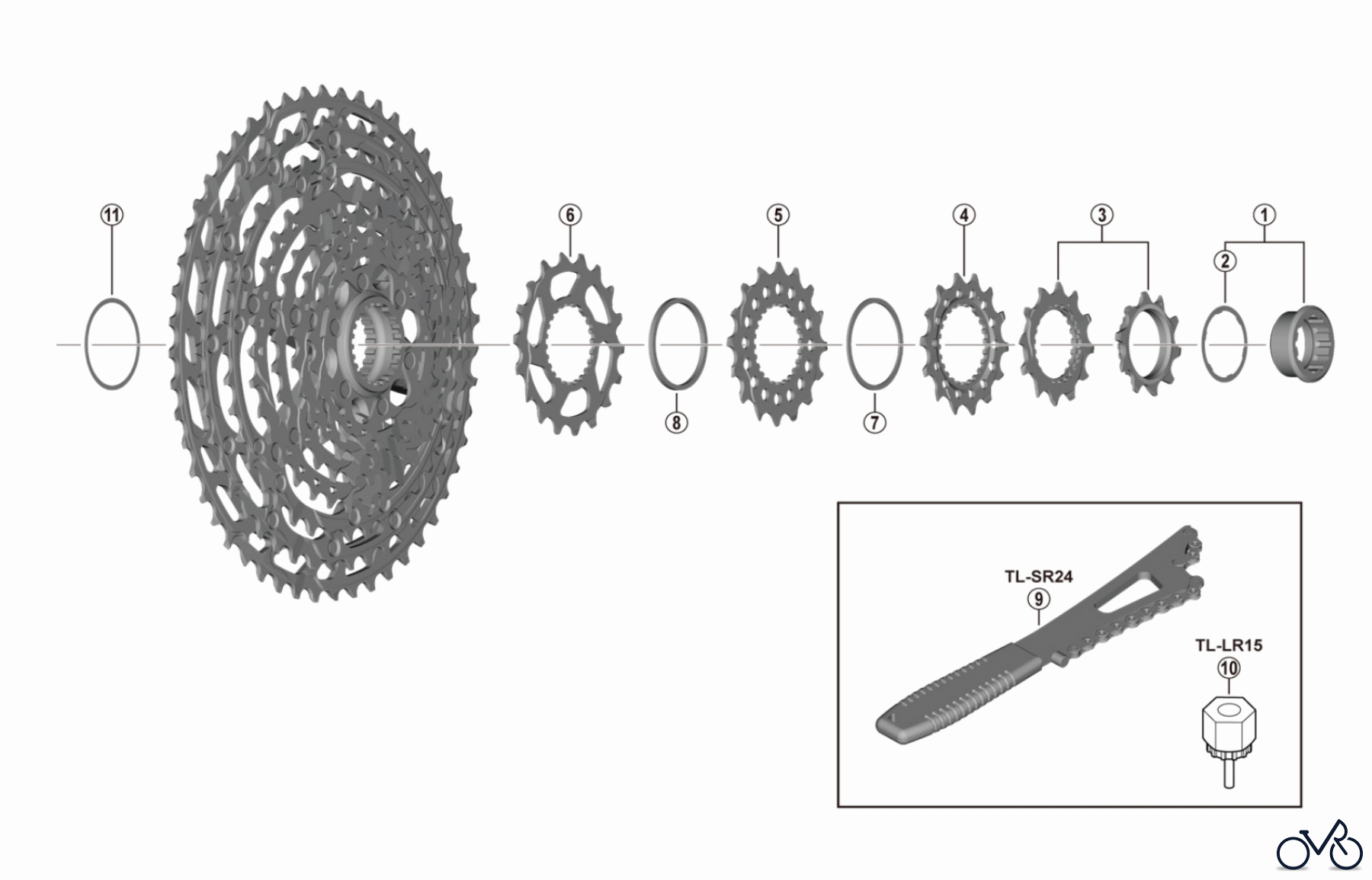 Shimano CS Cassette / Zahnkranz CS-M8100 (12-speed) DEORE XT Cassette Sprocket