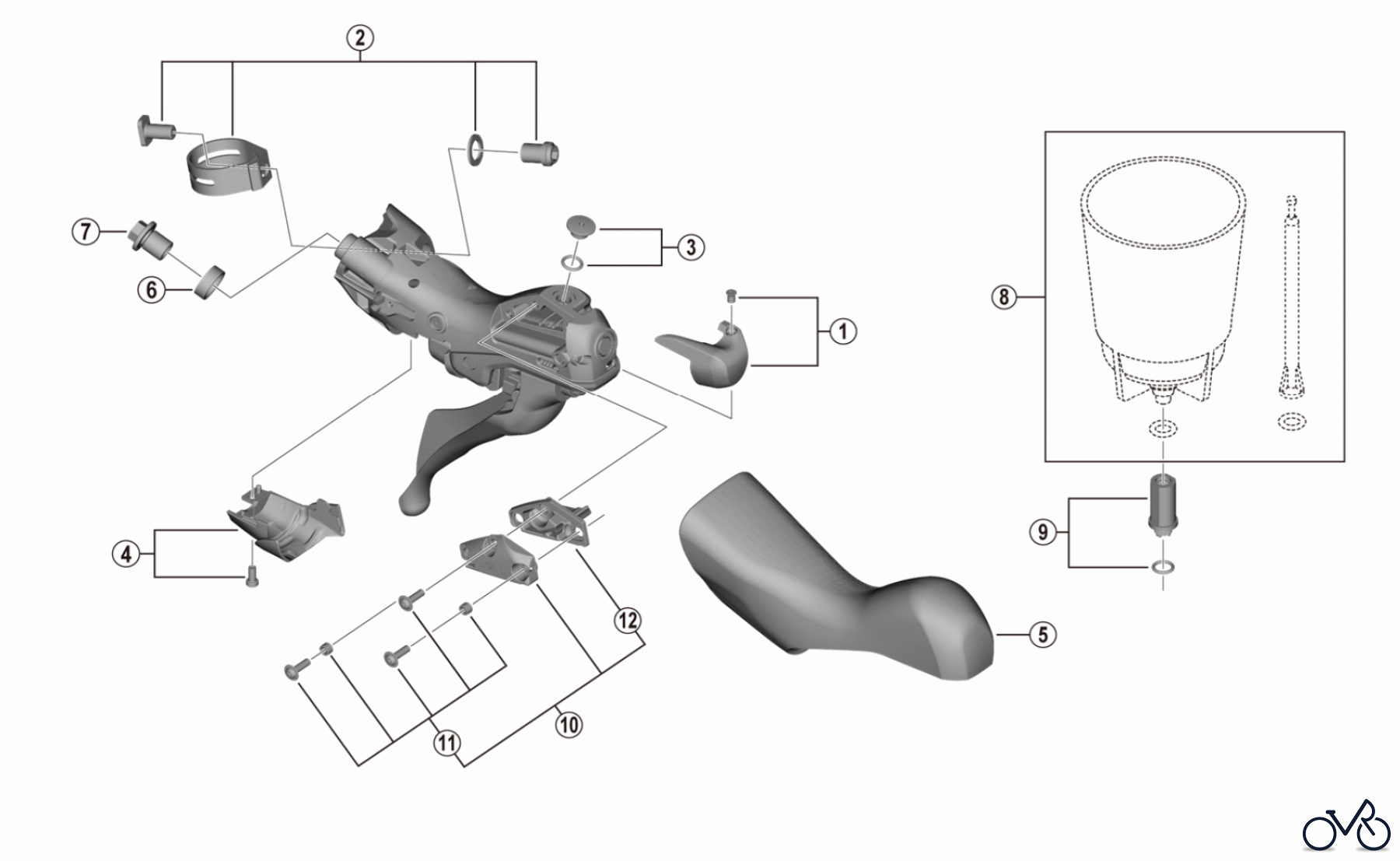 Shimano BL Brake Lever - Bremshebel BL-RX600