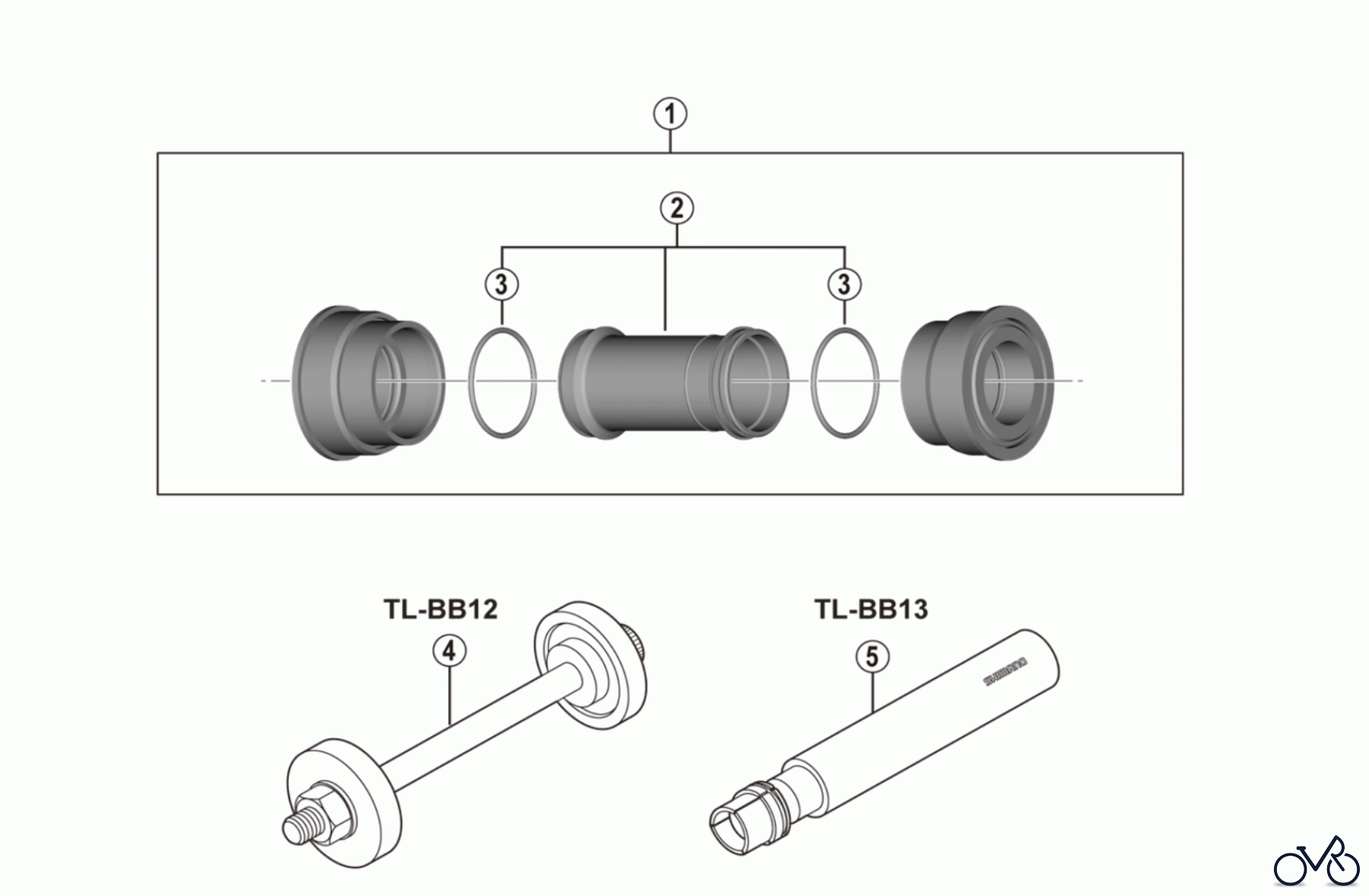 Shimano BB Bottom Bracket- Tretlager BB-RS500-PB Bottom Bracket for Press-Fit