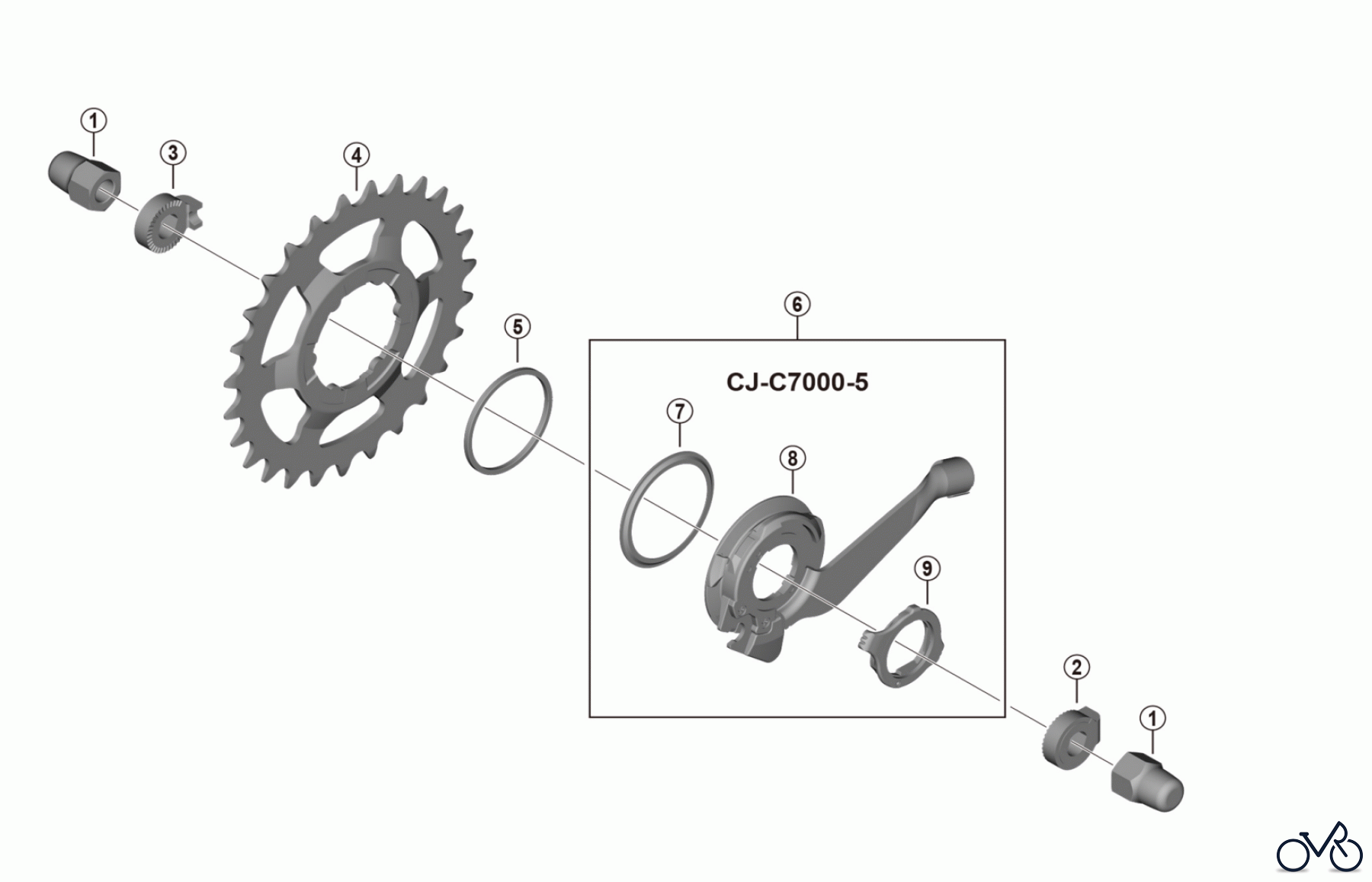 Shimano CS Cassette / Zahnkranz CS-C7000-5-4458A