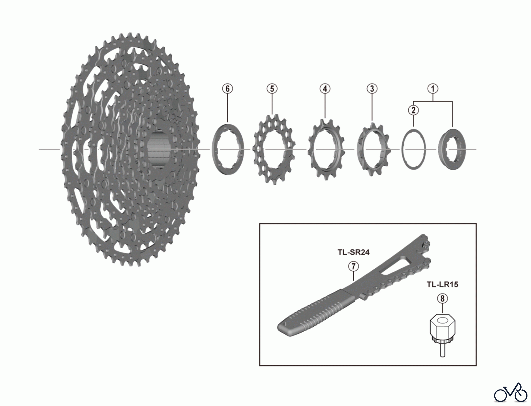 Shimano CS Cassette / Zahnkranz CS-LG600-11, CS-LG600-10 Cassette Sprocket (E-Bike)