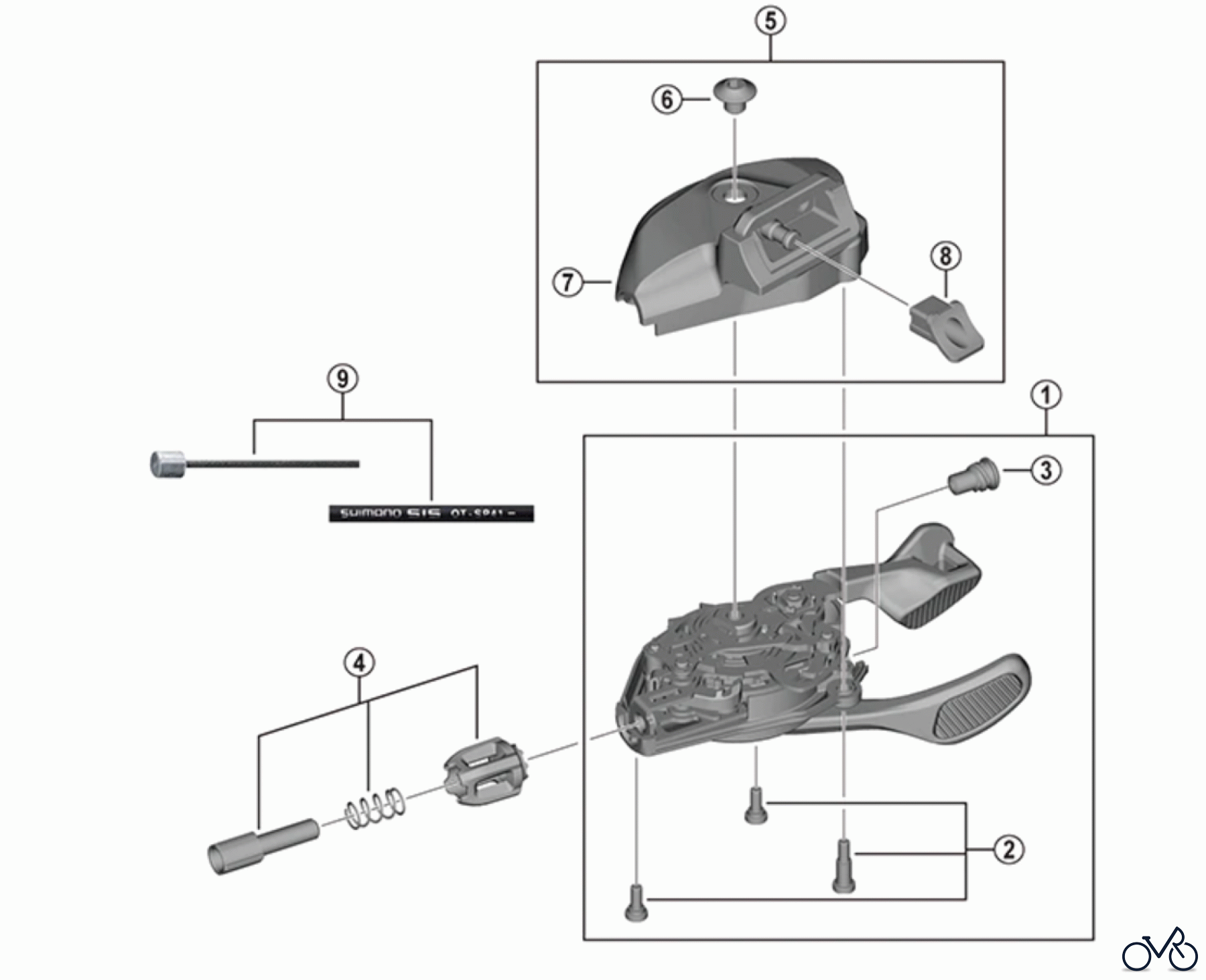 Shimano SL Shift Lever - Schalthebel SL-M8130-I Deore XT