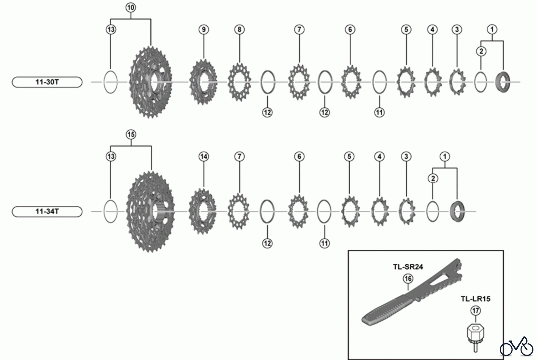 Shimano CS Cassette / Zahnkranz CS-R9200 DURA ACE