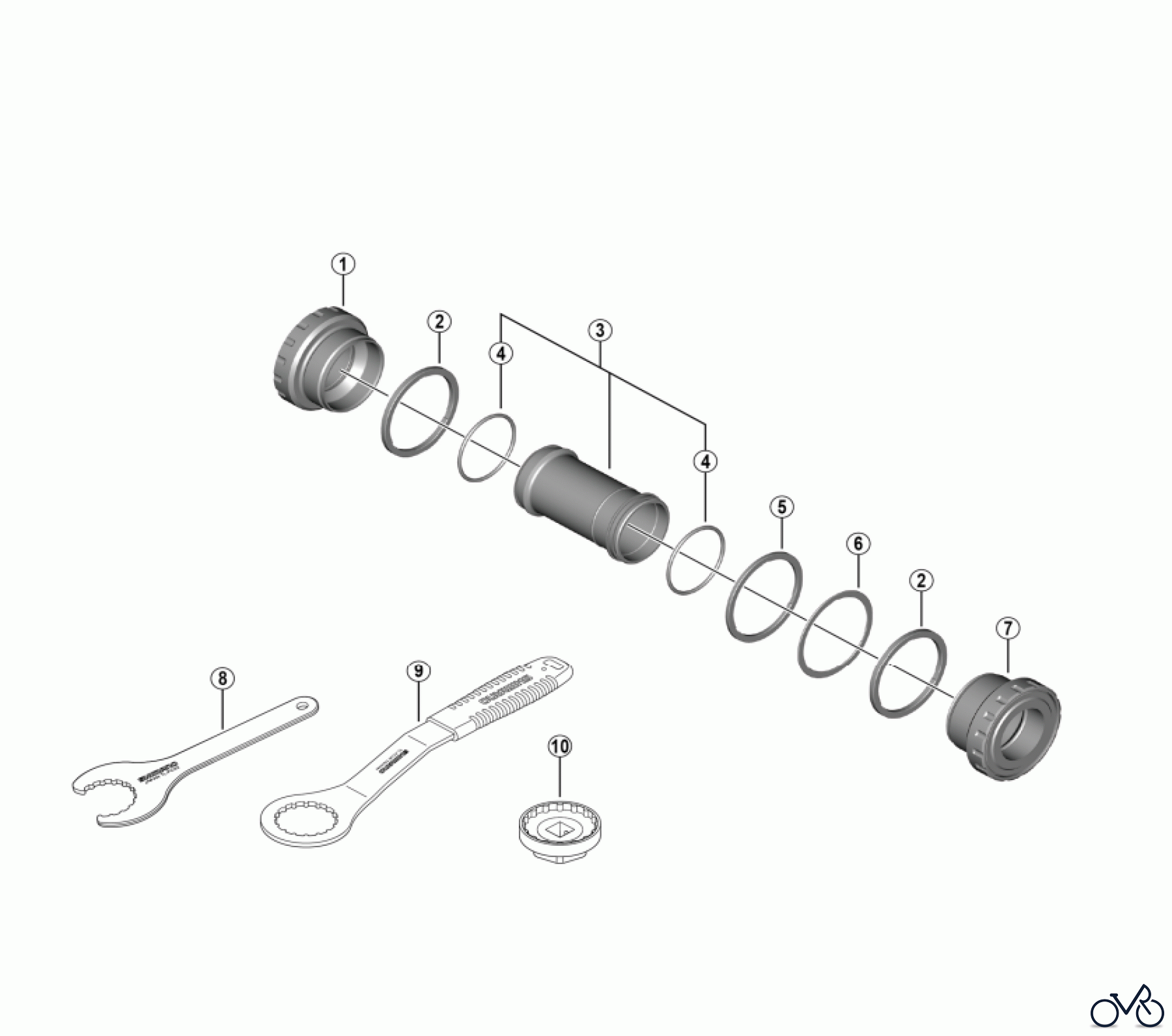 Shimano BB Bottom Bracket- Tretlager BB-MT501 Bottom Bracket Assembly