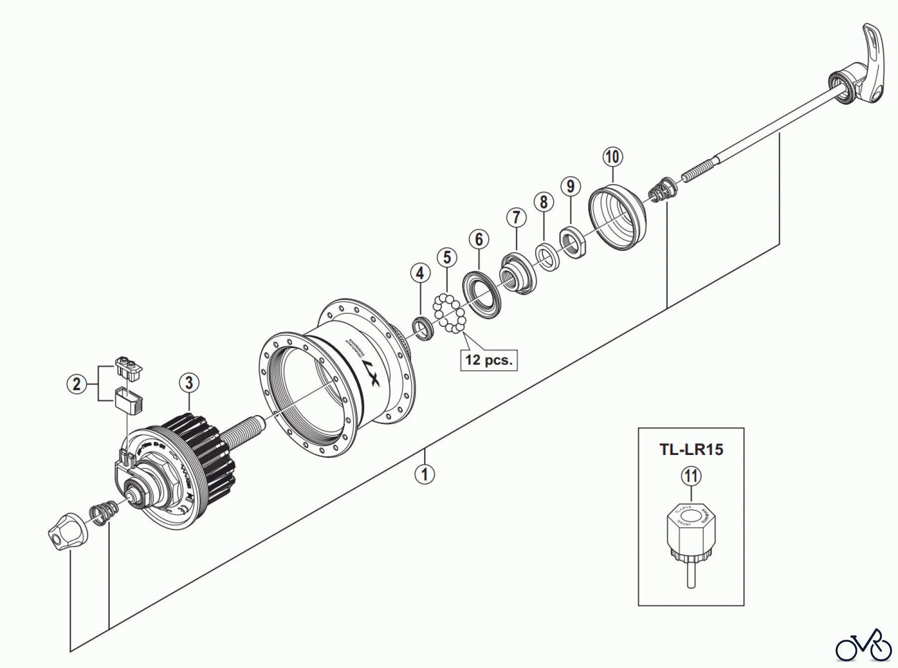 Shimano DH Dynamo Hub - Nabendynamo DH-T675 DEORE LX Hub Dynamo