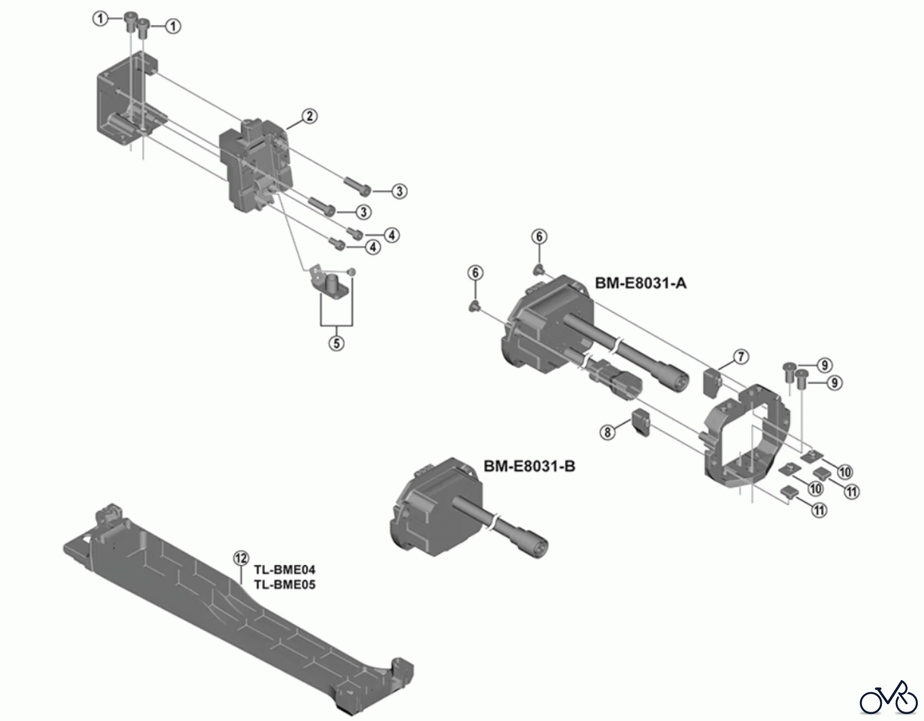Shimano BM Akkuhalterung (E-Bike) BM-E8031