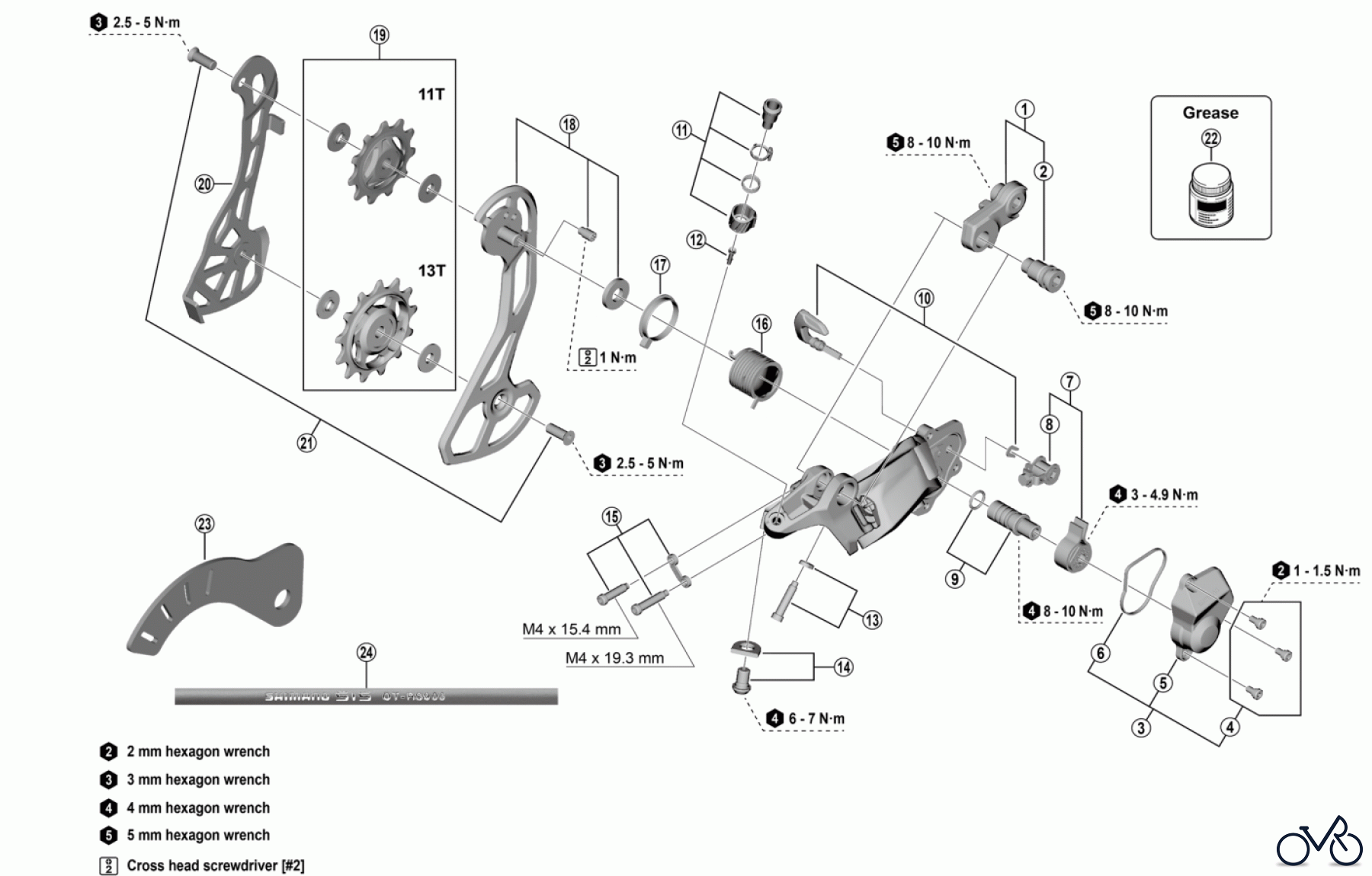 Shimano RD Rear Derailleur - Schaltwerk RD-RX820 GRX Rear Derailleur (12-speed)