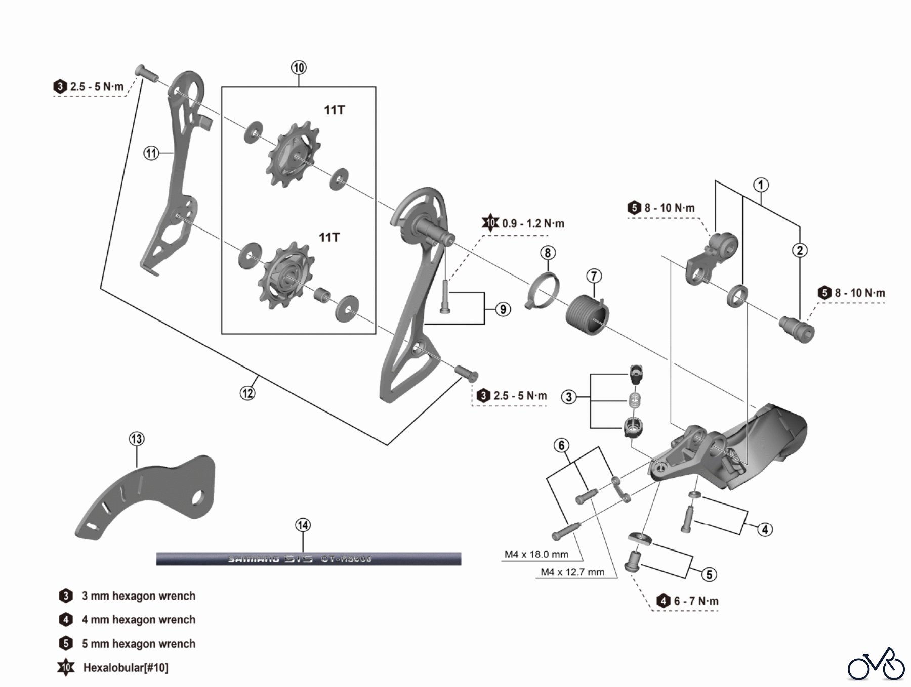 Shimano RD Rear Derailleur - Schaltwerk RD-R7100 Shimano 105 Schaltwerk