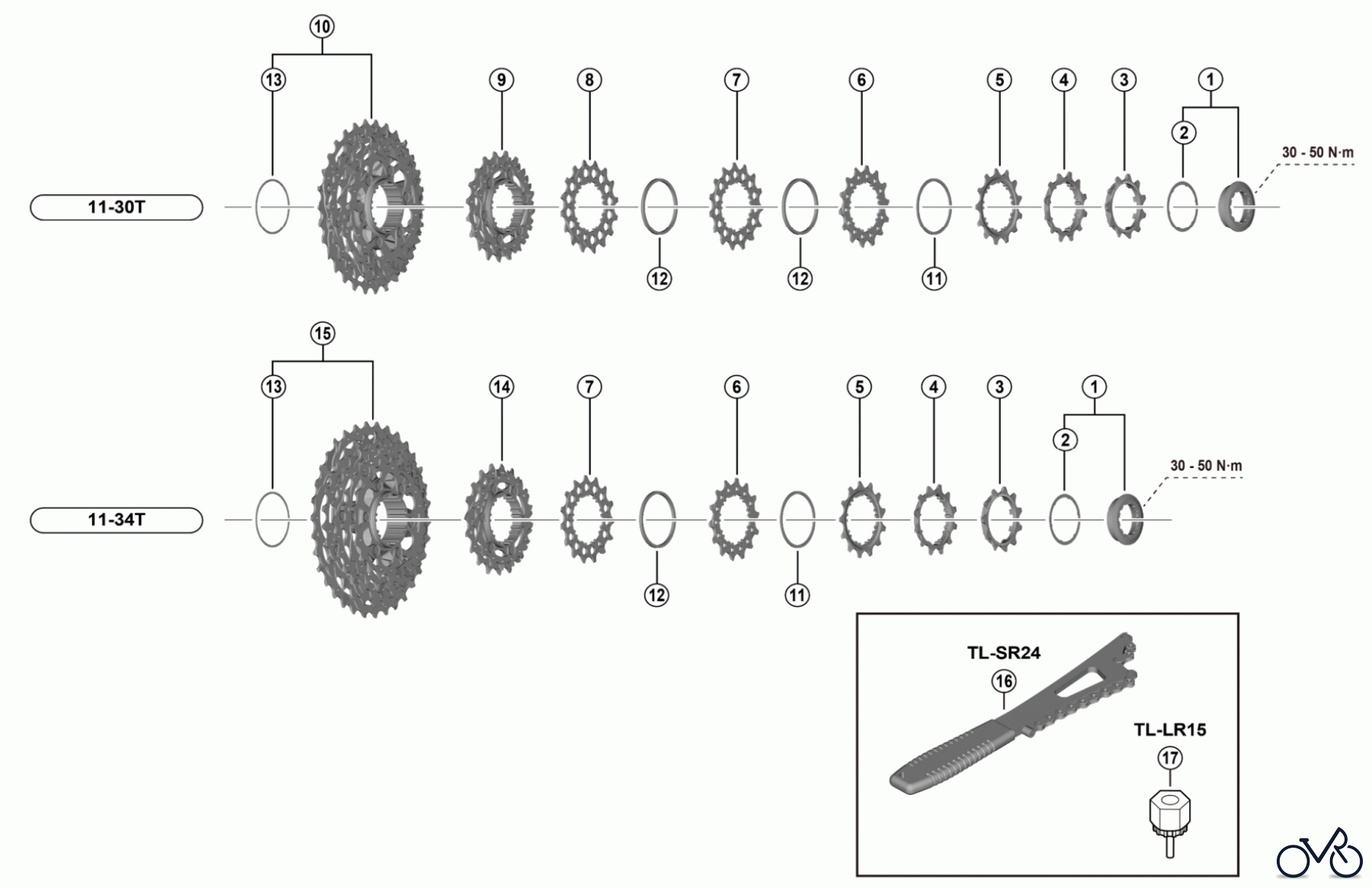 Shimano CS Cassette / Zahnkranz CS-R8101-12 ULTEGRA Cassette (12-speed)