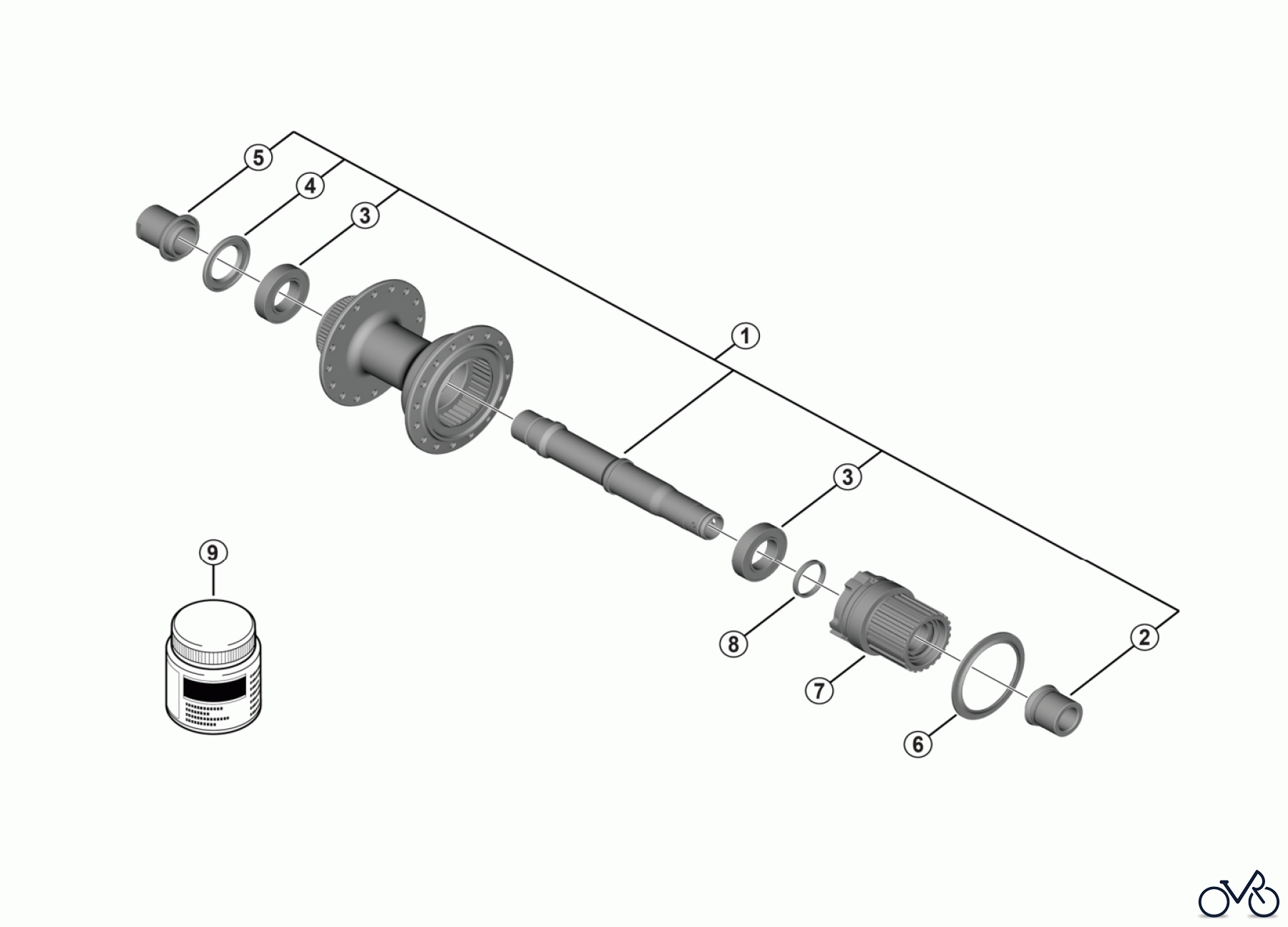 Shimano FH Free Hub - Freilaufnabe FH-TC600-MS-B 12-speed FH-TC600-HM-B 11/10/9/8-speed