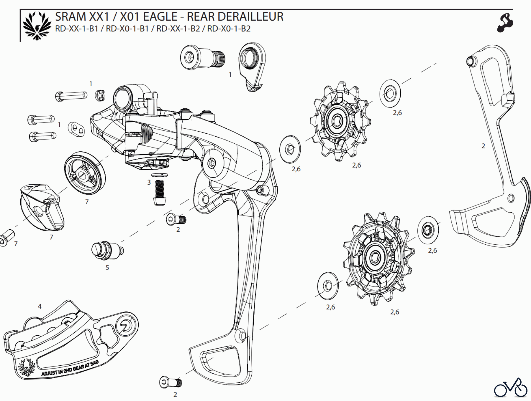 Sram Sram SRAM XX1 / X01 EAGLE - REAR DERAILLEUR
