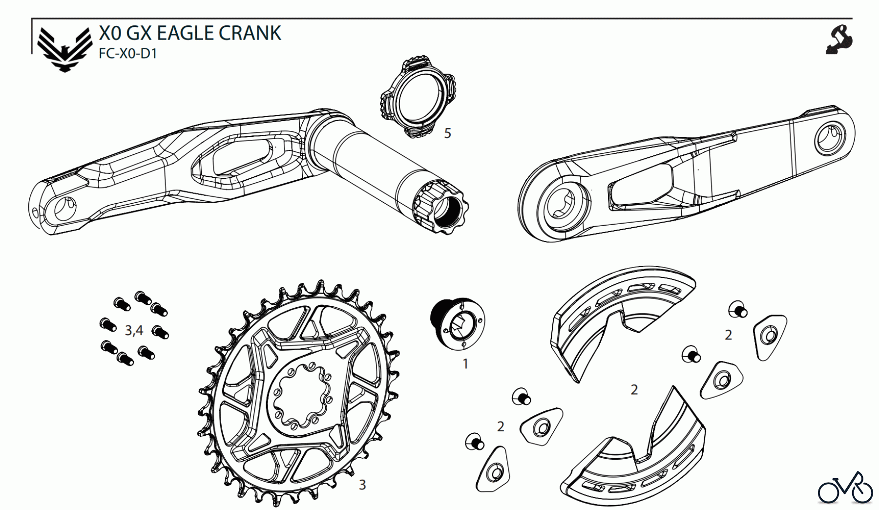 Sram Sram X0 GX EAGLE CRANK