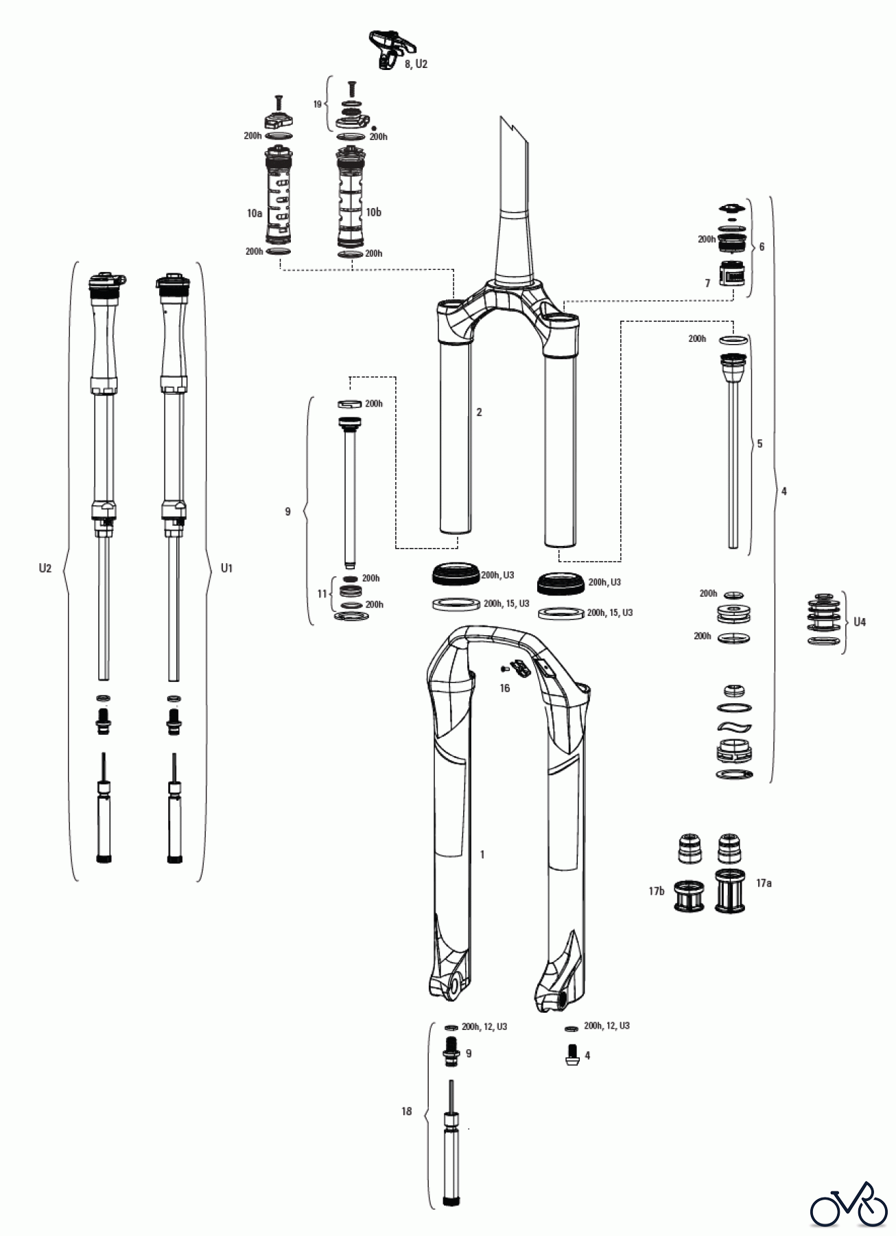 Sram RockShox REBA-10 Boost - A7-A9 (2018-2025)