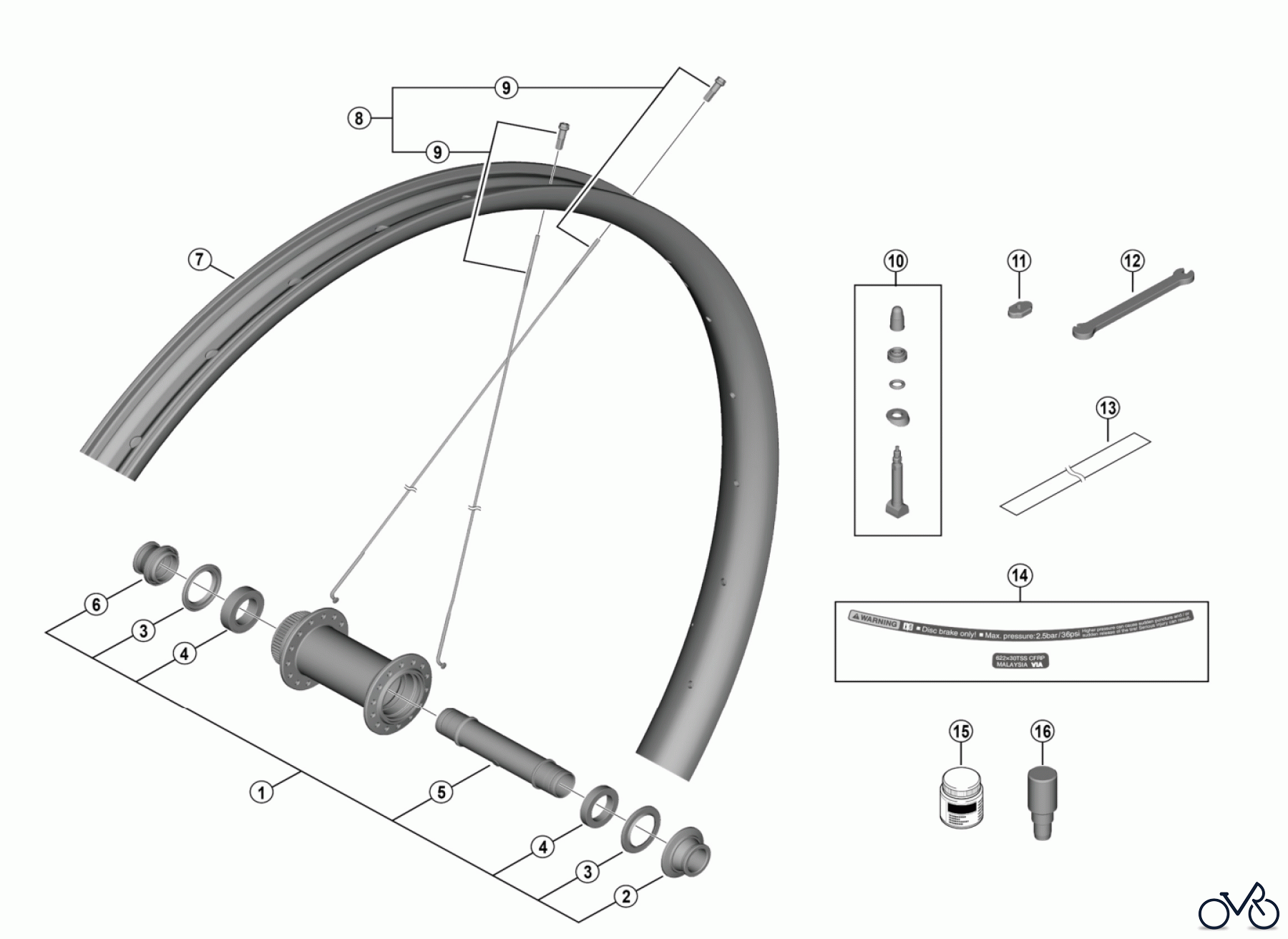 Shimano WH Wheels - Laufräder WH-M9220-TL-F15-B-29 -5124