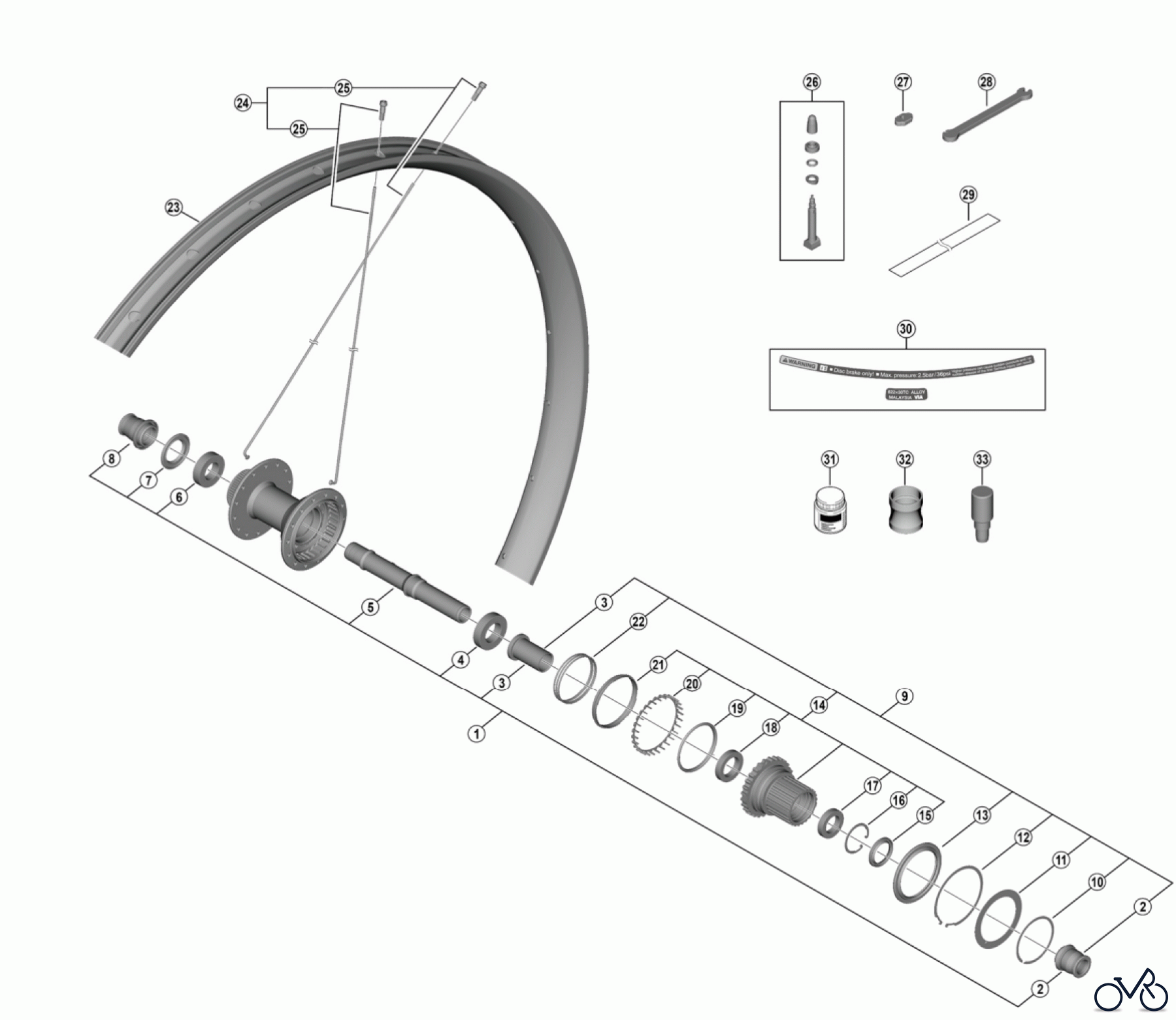 Shimano WH Wheels - Laufräder WH-M8200-TL-R12-B-29 -5134  DEORE XT Rear Wheel 12 speed