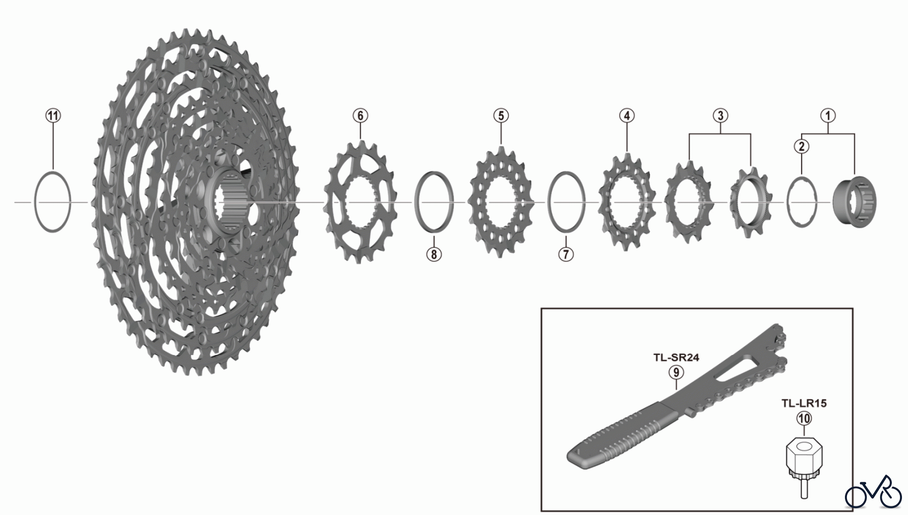 Shimano CS Cassette / Zahnkranz CS-M7100 (-4598B) SLX Cassette Sprocket (12-speed)
