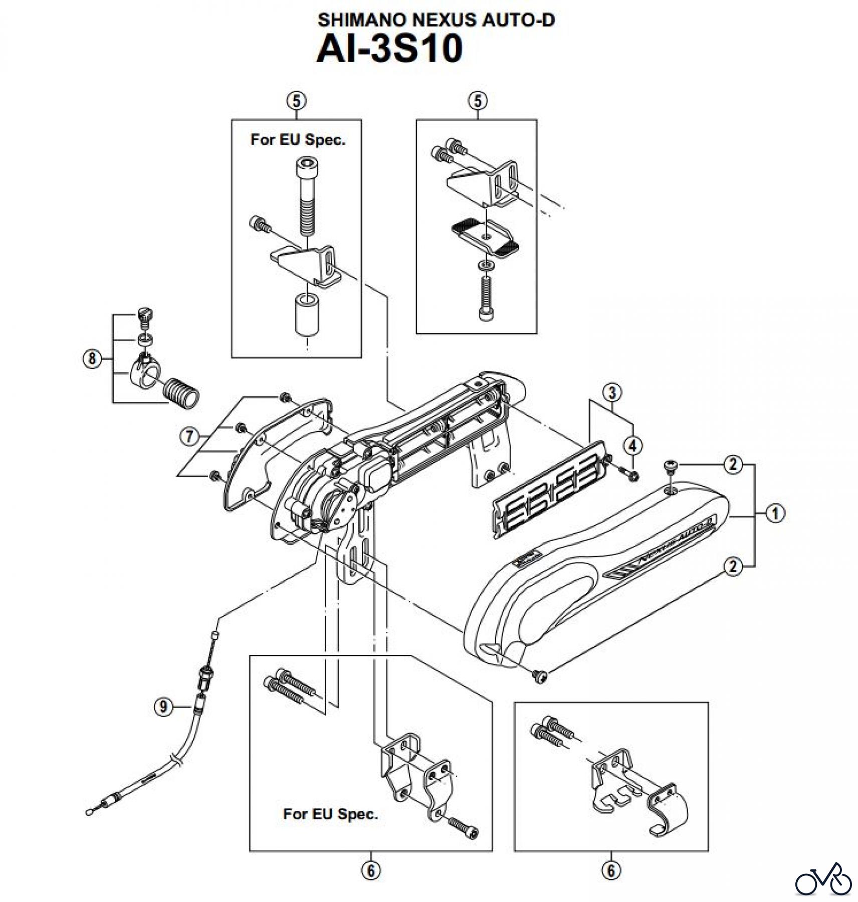 Shimano AI Automatic Inter-3/5/7 - Automatische Nabenschaltung AI-3S10