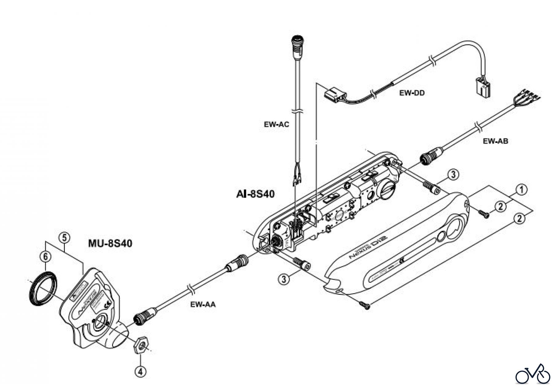Shimano AI Automatic Inter-3/5/7 - Automatische Nabenschaltung AI-8S40---MU-8S40-CYBER-NEXUS