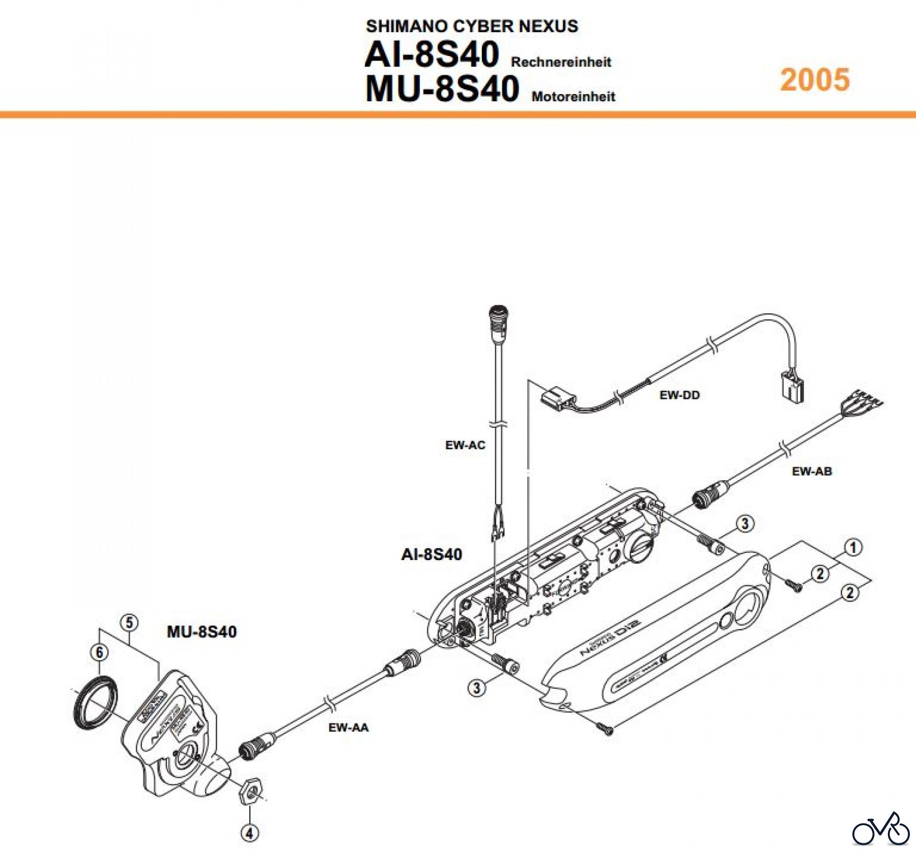 Shimano AI Automatic Inter-3/5/7 - Automatische Nabenschaltung AI-8S40-05