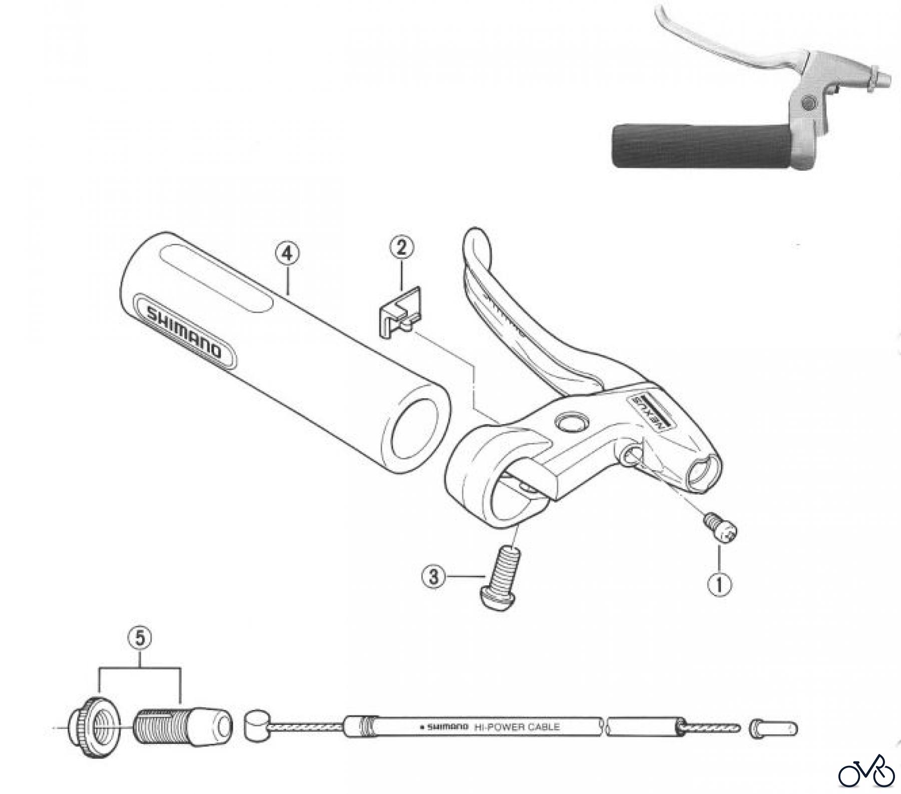Shimano BL Brake Lever - Bremshebel BL-IM40-95