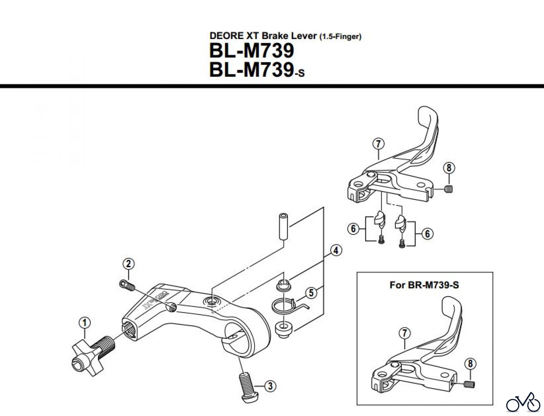 Shimano BL Brake Lever - Bremshebel BL-M739-S