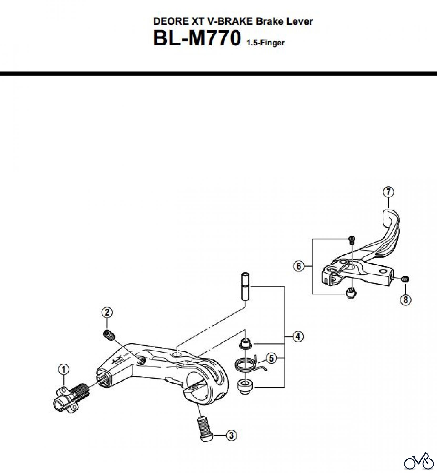 Shimano BL Brake Lever - Bremshebel BL-M770-2687