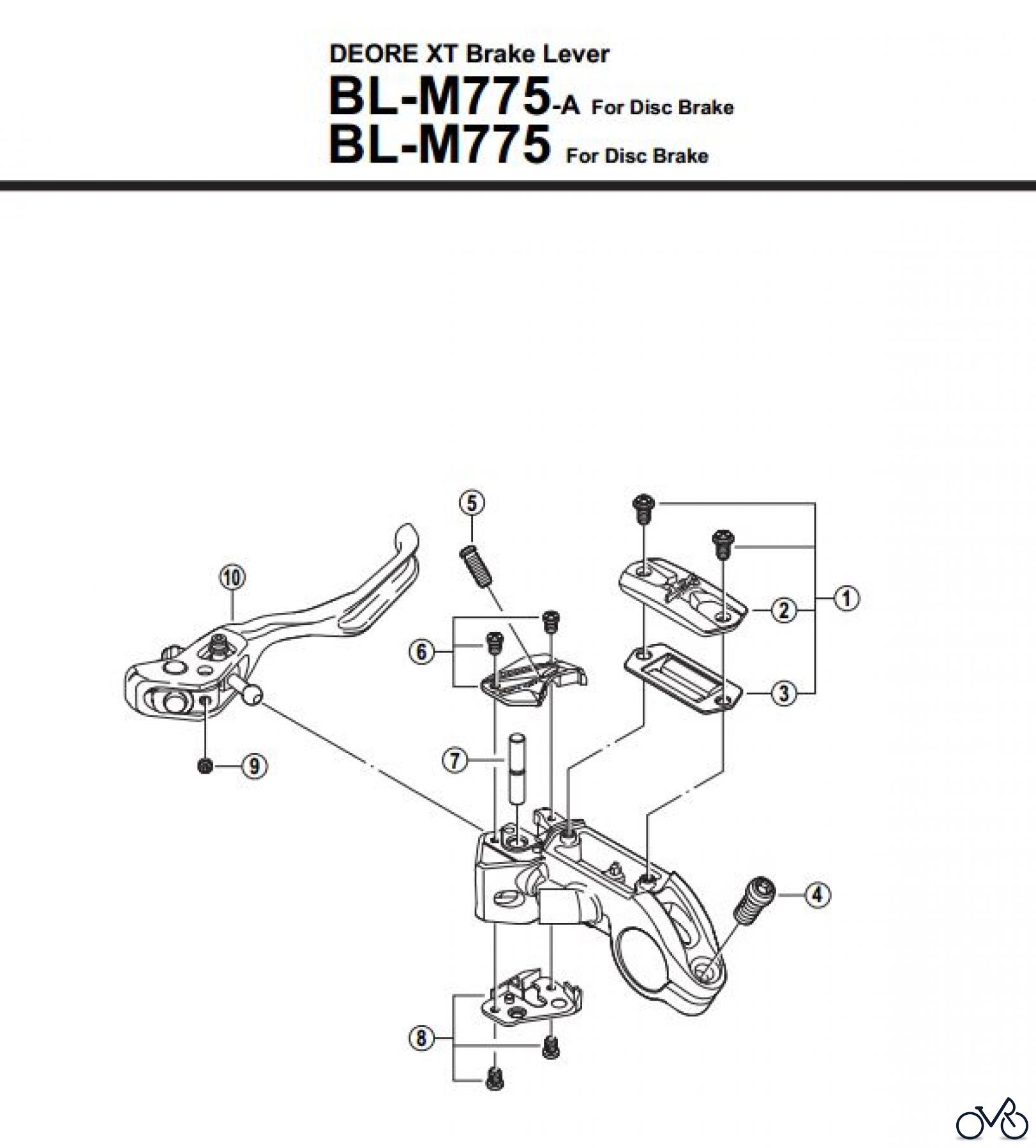Shimano BL Brake Lever - Bremshebel BL-M775-2689B