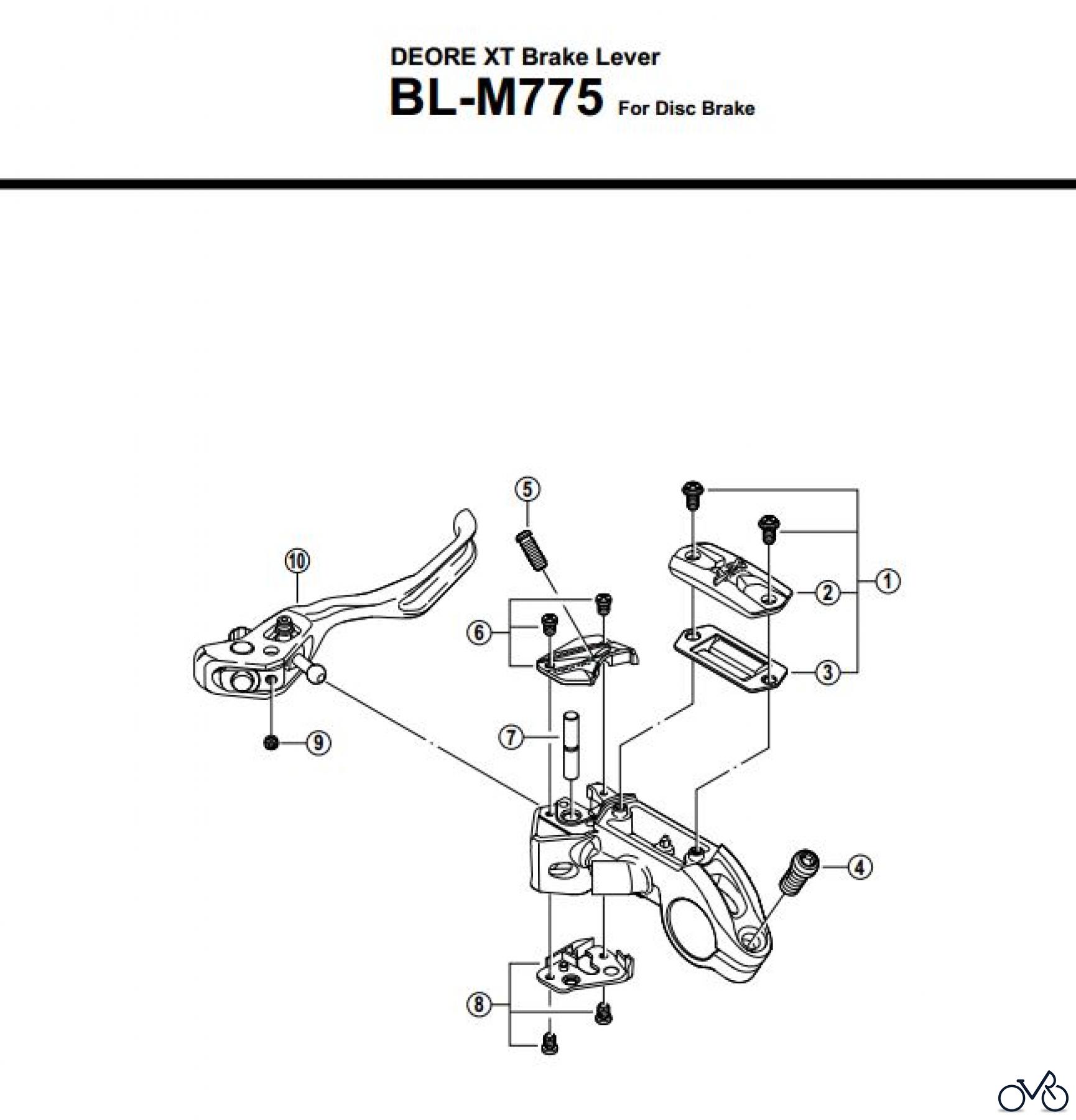 Shimano BL Brake Lever - Bremshebel BL-M775-XT
