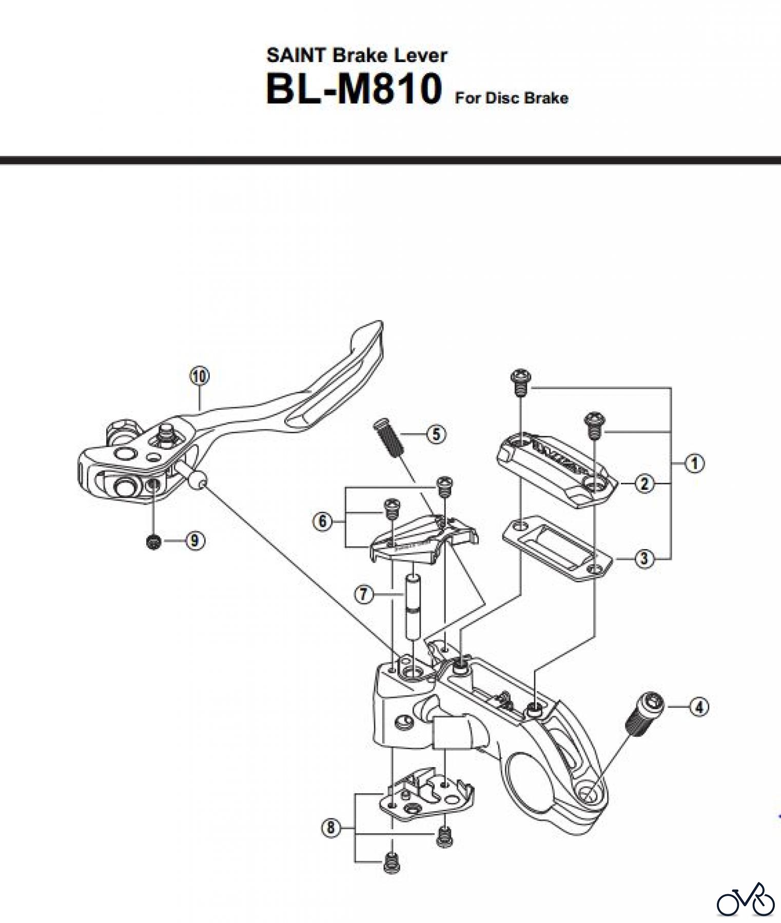 Shimano BL Brake Lever - Bremshebel BL-M810-2831B