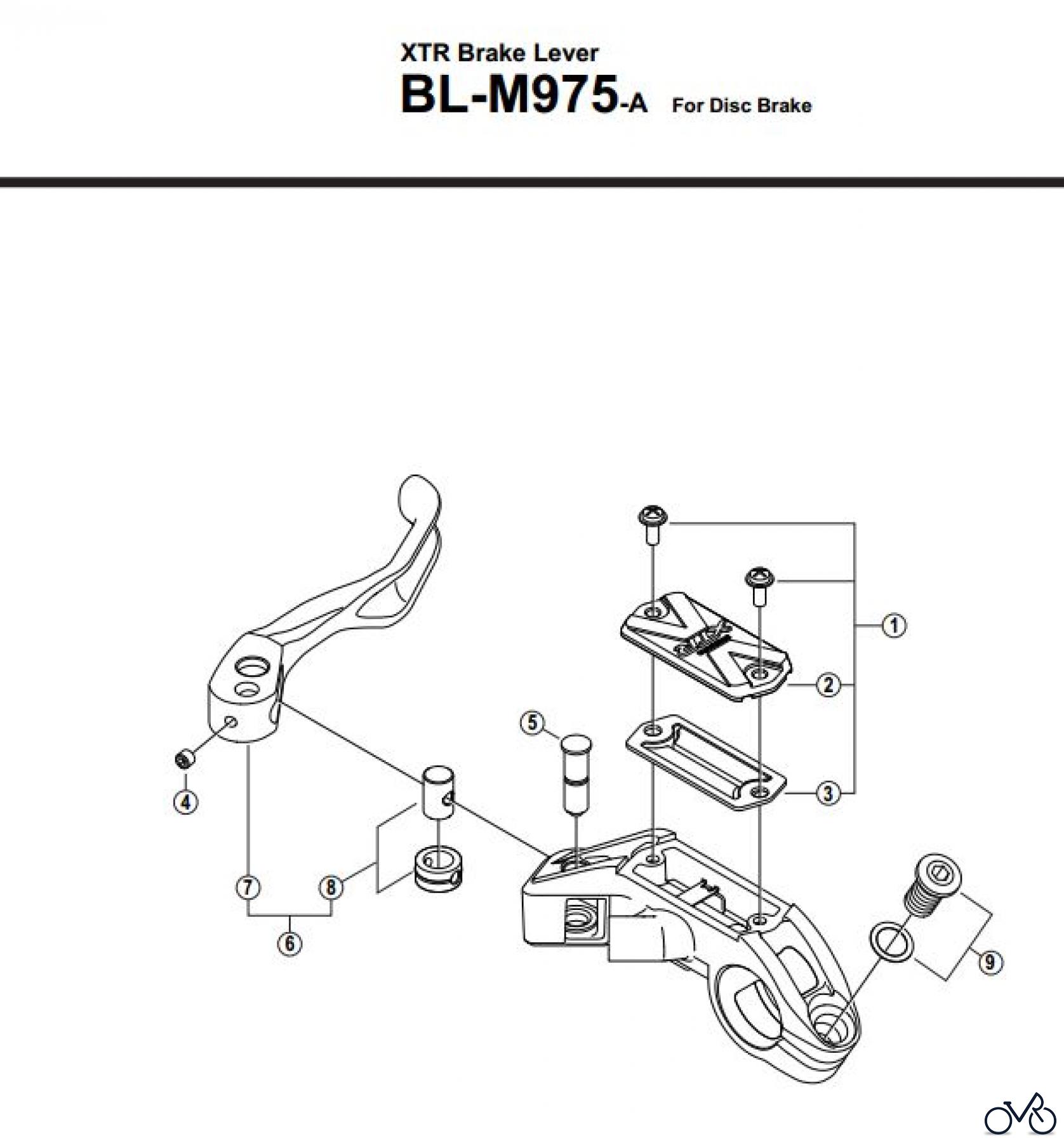 Shimano BL Brake Lever - Bremshebel BL-M975-A-2772A